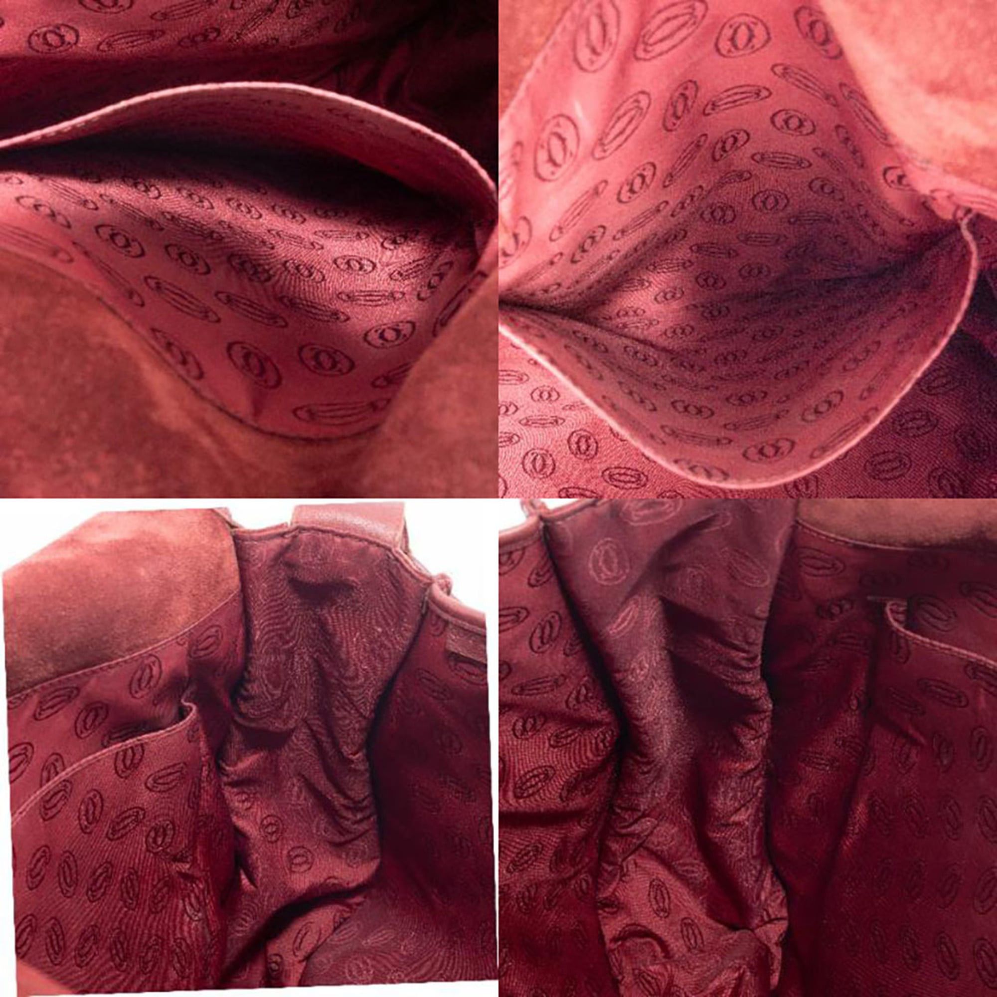 Cartier Cartier Must Line Shoulder Bag, Calfskin, Bordeaux Size ONE SIZE - 14 Thumbnail
