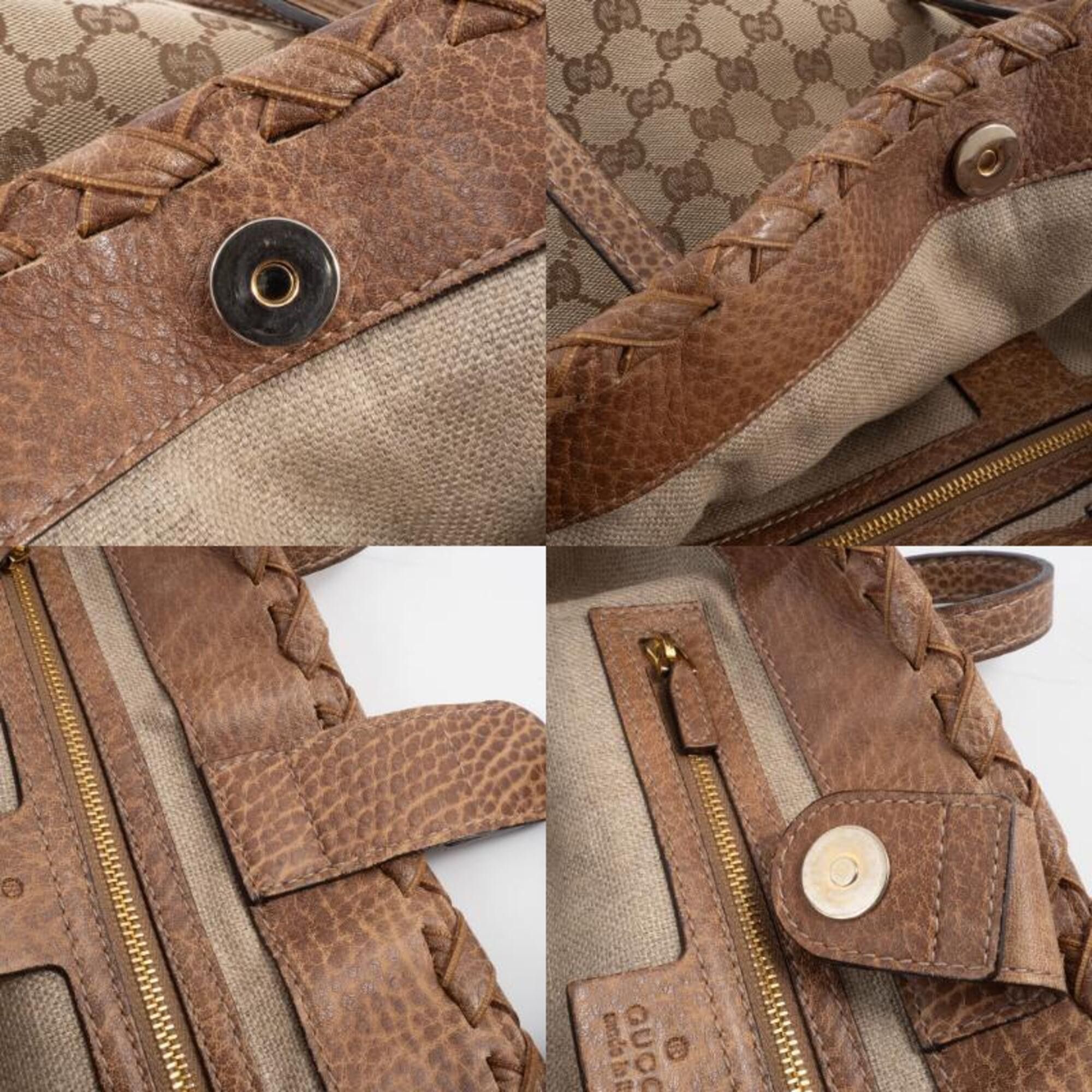 Gucci Gucci tote bag, GG canvas, beige/brown, bamboo tassel, item number 218780 Size ONE SIZE - 17 Thumbnail