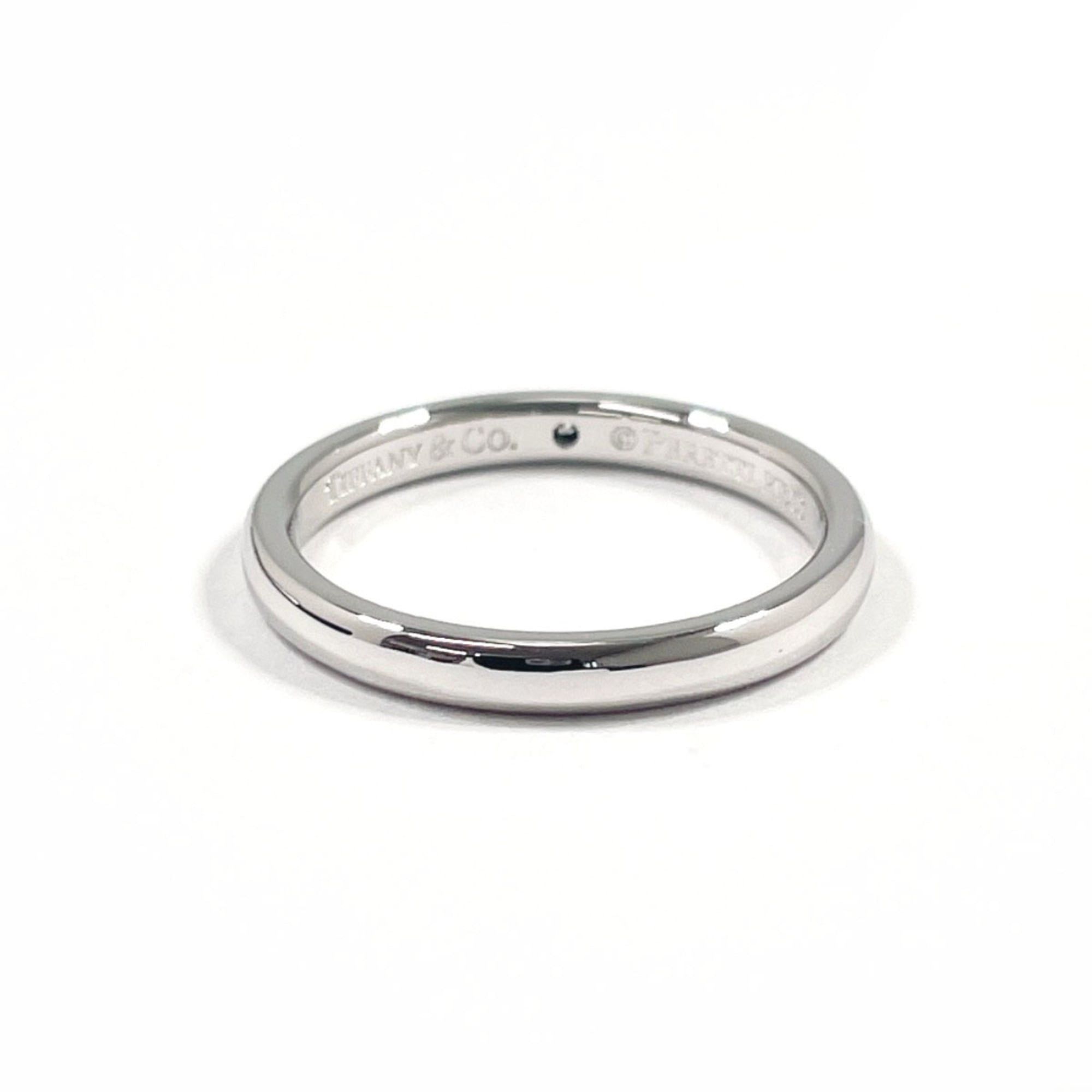 Tiffany & Co. TIFFANY&Co. Tiffany Stacking Band Ring, Elsa Peretti design, Pt950 platinum/diamond, 14.5cm, silver, unisex. Size ONE SIZE - 2 Thumbnail