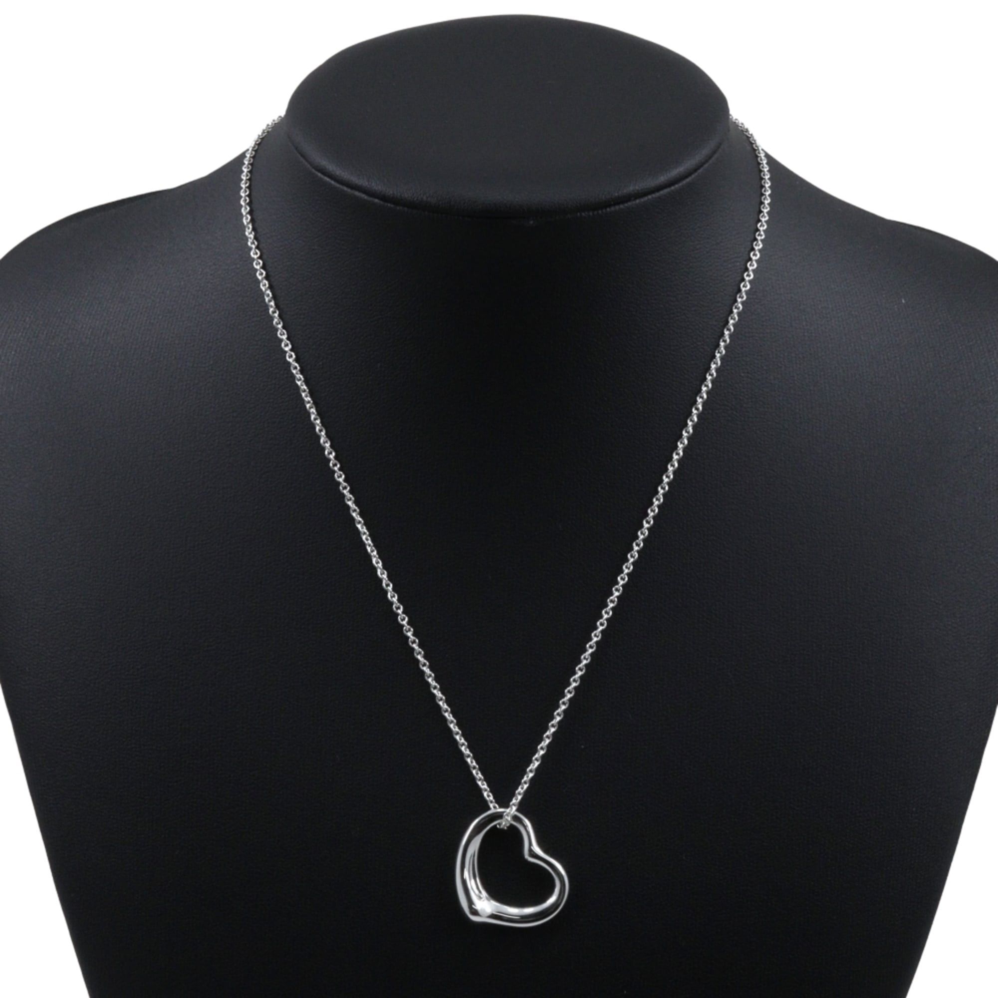Tiffany & Co. Tiffany & Co. Open Heart Necklace, Elsa Peretti Design, Sterling Silver 925, Approx. 2g, Women's. Size ONE SIZE - 2 Thumbnail