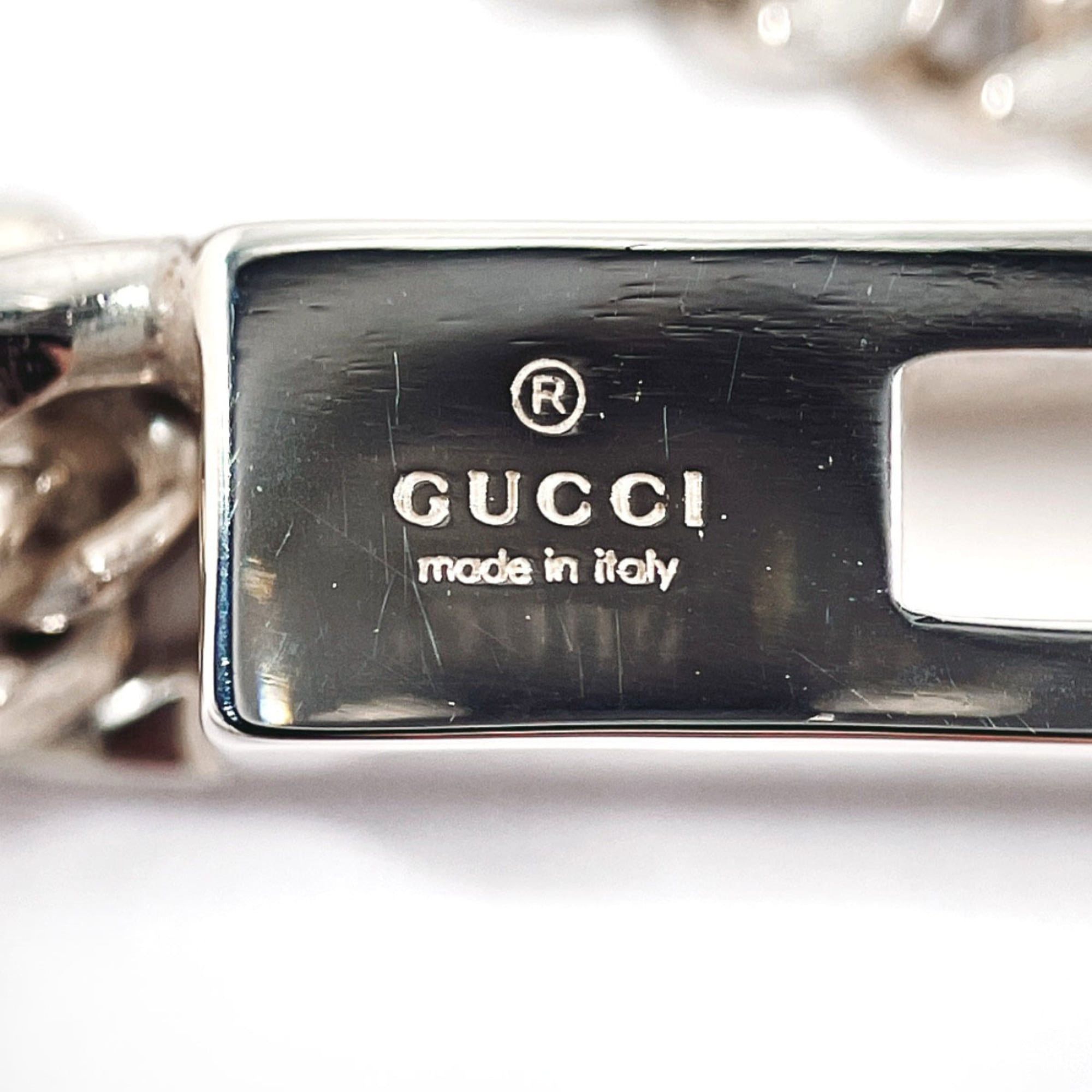 Gucci GUCCI Cutout G 225055 J8400 8106 Necklace, Sterling Silver 925, Unisex Size ONE SIZE - 6 Thumbnail