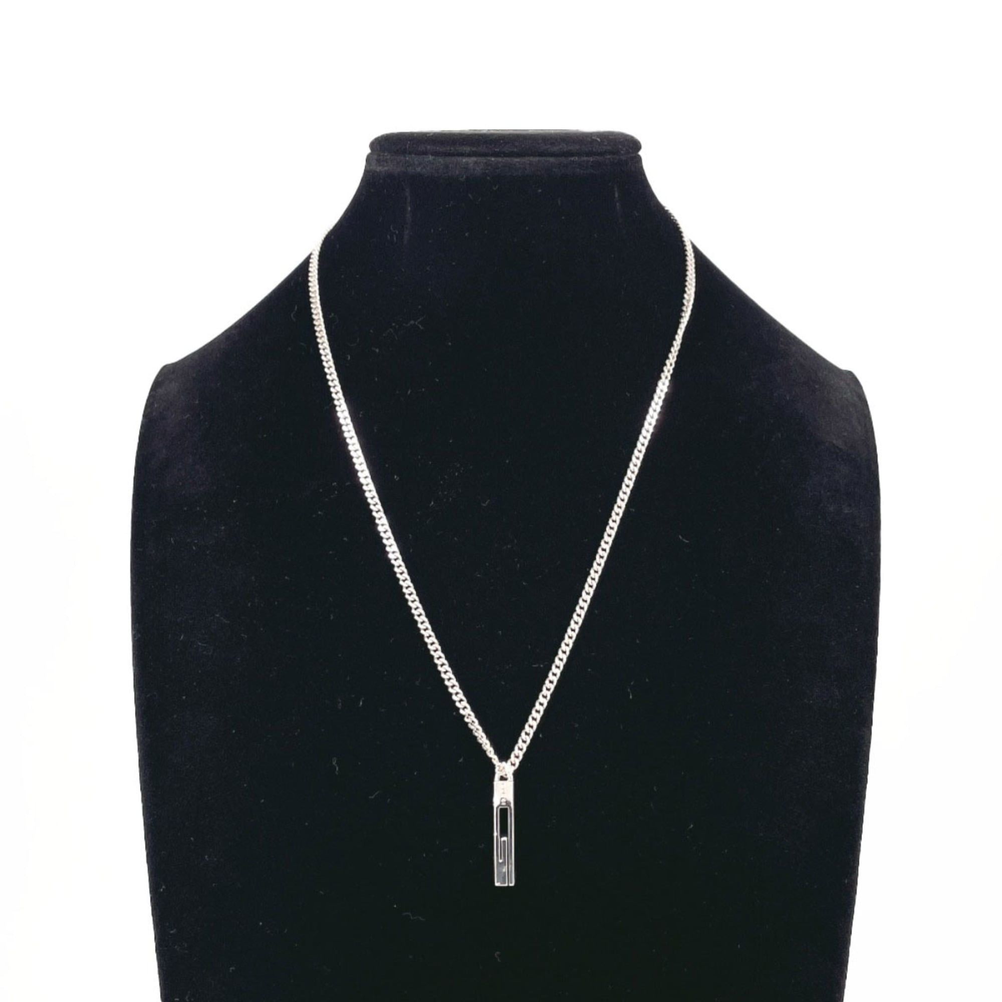 Gucci GUCCI Cutout G 225055 J8400 8106 Necklace, Sterling Silver 925, Unisex Size ONE SIZE - 8 Thumbnail