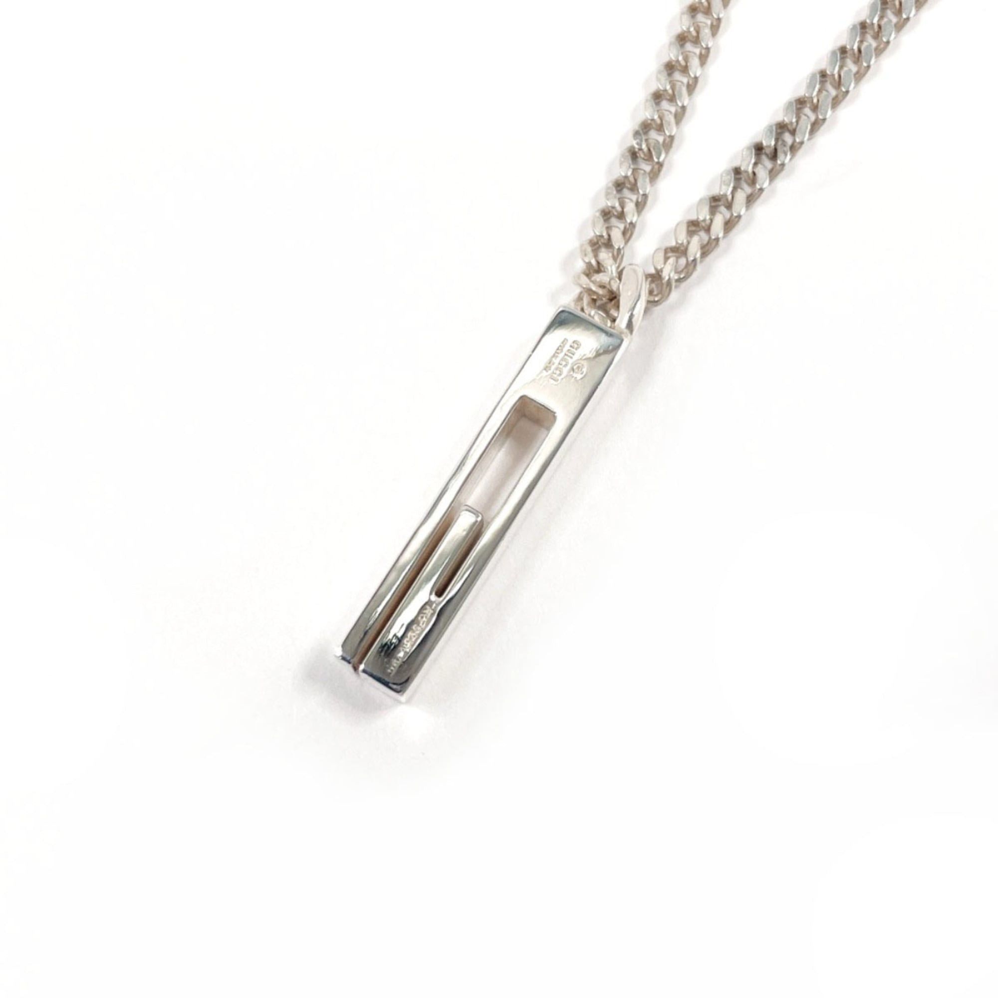 Gucci GUCCI Cutout G 225055 J8400 8106 Necklace, Sterling Silver 925, Unisex Size ONE SIZE - 2 Thumbnail