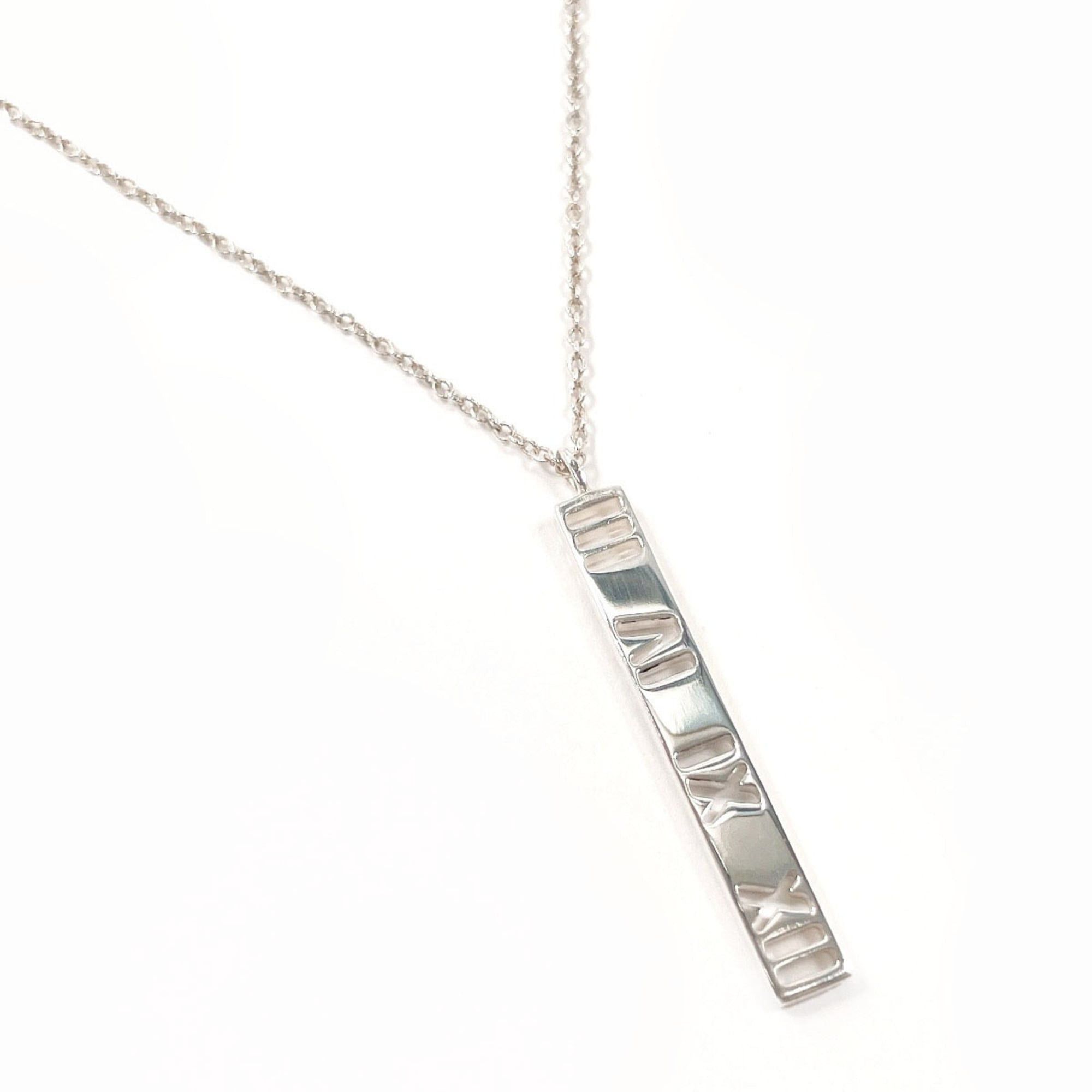 Tiffany & Co. TIFFANY&Co. Tiffany Atlas Bar Necklace, Sterling Silver 925, Unisex Size ONE SIZE - 2 Thumbnail