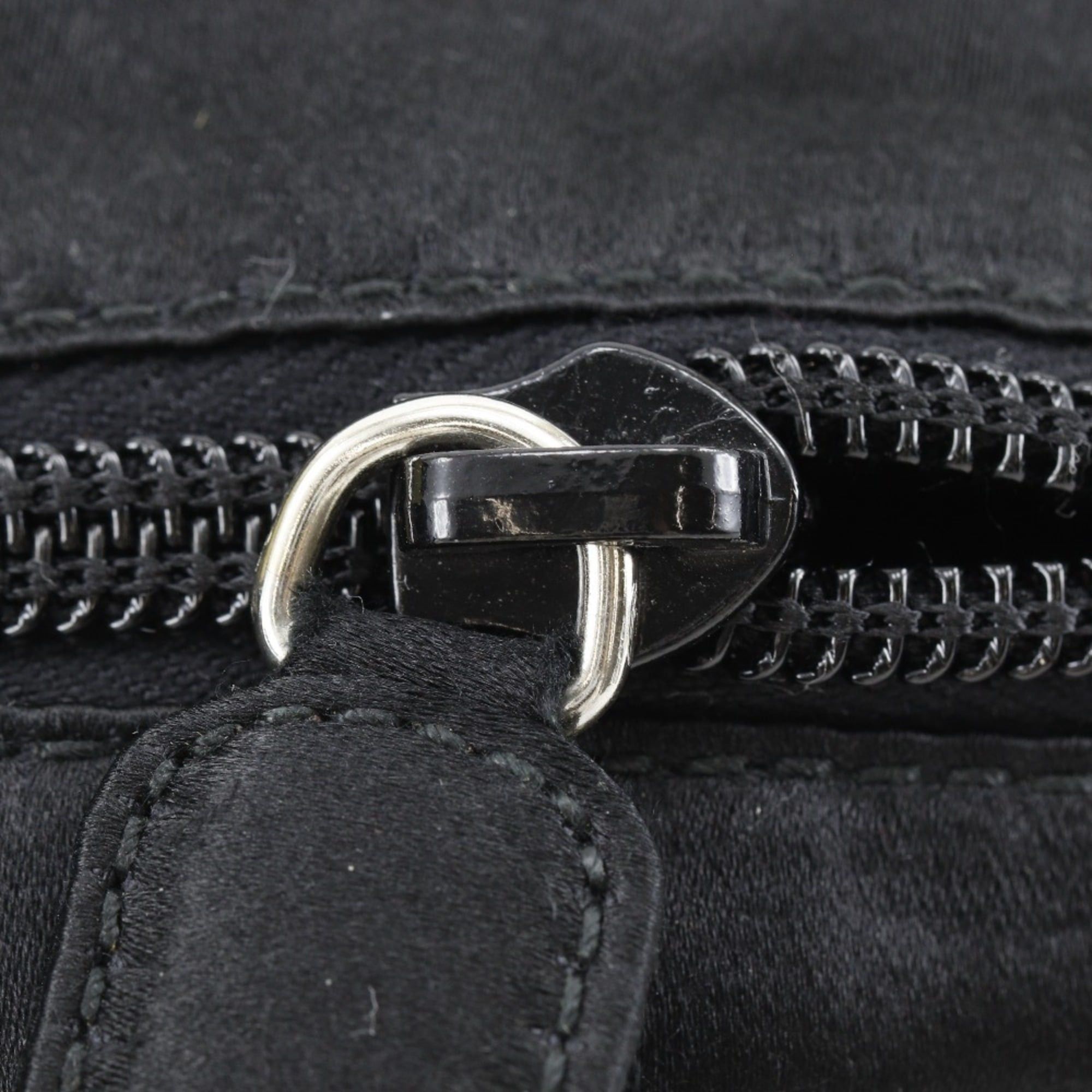Prada Prada Pochette Shoulder Bag B7879 Satin NERO Black Women's Size ONE SIZE - 9 Thumbnail