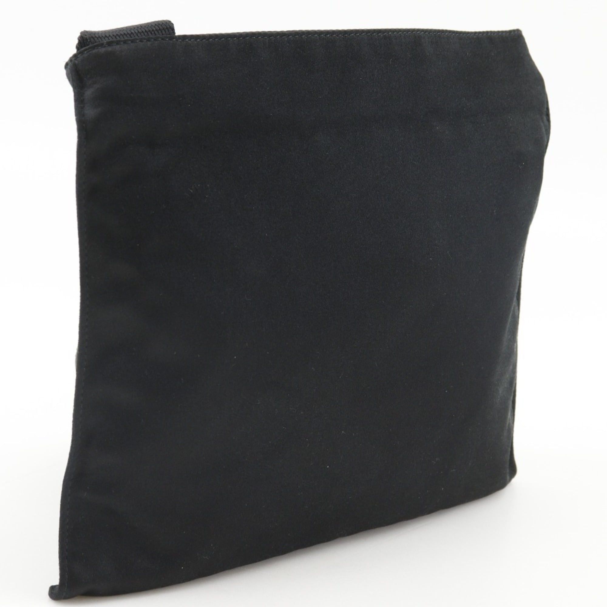 Prada Prada Pochette Shoulder Bag B7879 Satin NERO Black Women's Size ONE SIZE - 3 Thumbnail