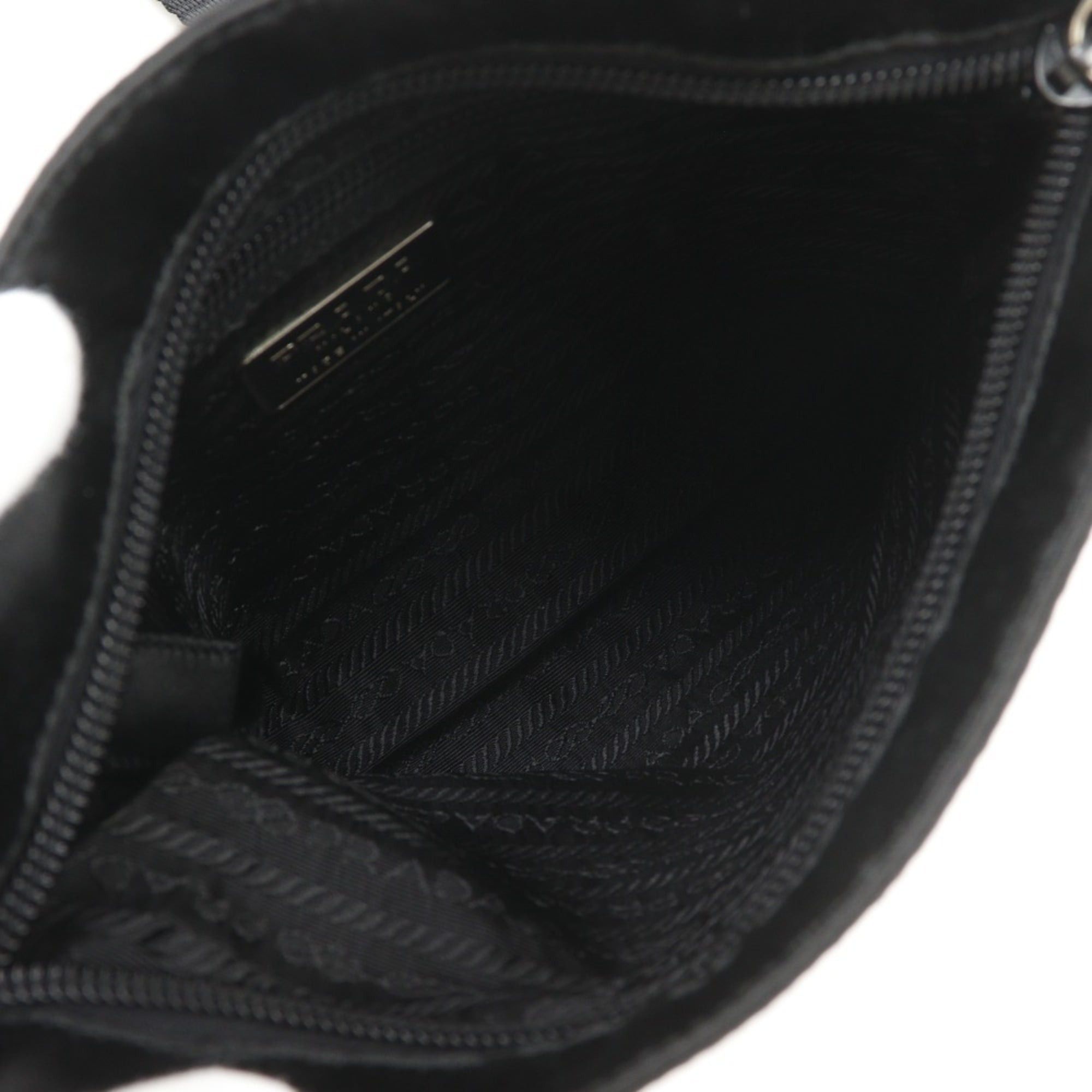 Prada Prada Pochette Shoulder Bag B7879 Satin NERO Black Women's Size ONE SIZE - 4 Thumbnail