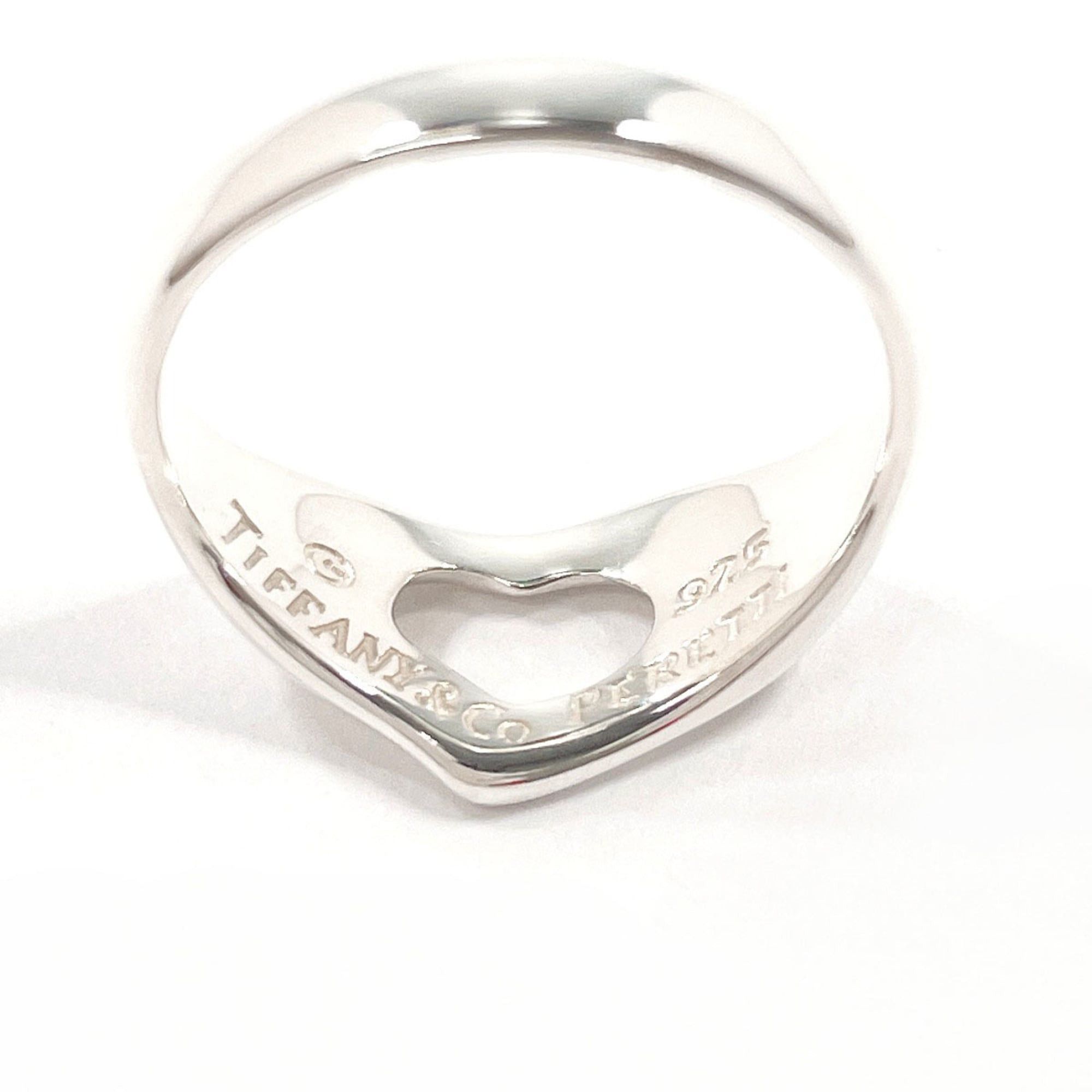 Tiffany & Co. TIFFANY&Co. Tiffany Open Heart Elsa Peretti Ring, Sterling Silver 925, Size 11, Silver, Women's Size ONE SIZE - 3 Thumbnail