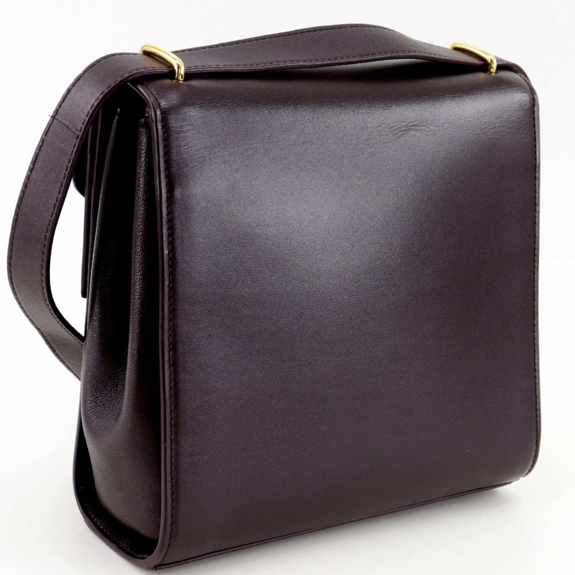 Bottega Veneta Bottega Veneta The Clip Shoulder Bag, Leather, Purple, Flap, Women's Size ONE SIZE - 3 Thumbnail