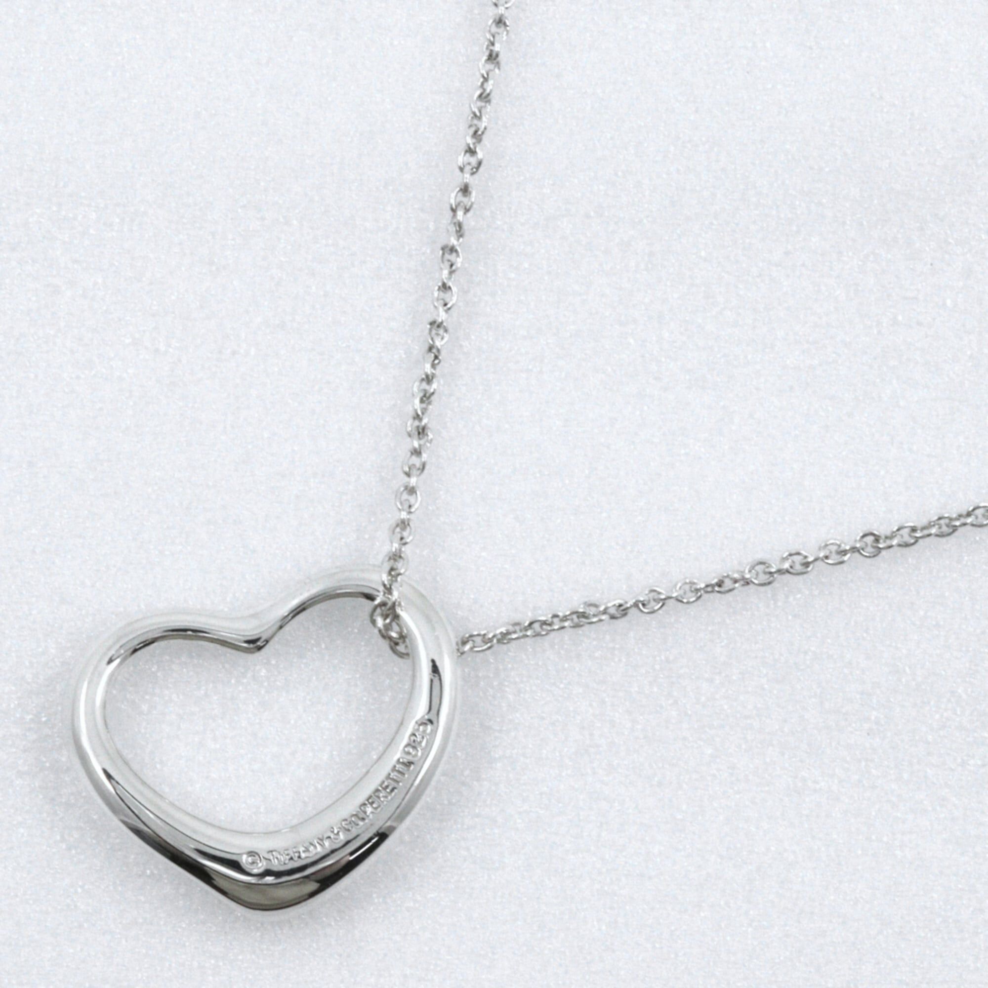 Tiffany & Co. Tiffany & Co. Open Heart Necklace, Elsa Peretti Design, Sterling Silver 925, Approx. 5g, Women's. Size ONE SIZE - 3 Thumbnail