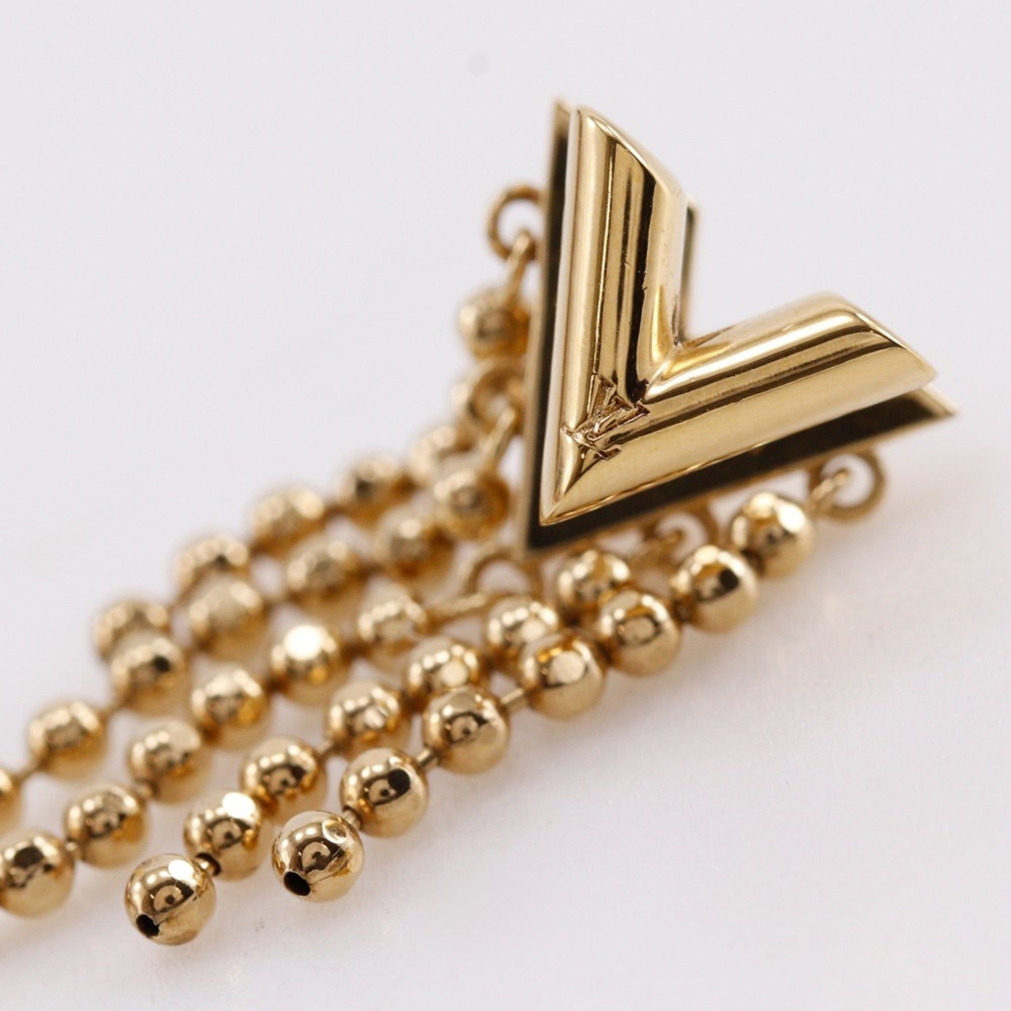 Louis Vuitton Louis Vuitton Essential V Skin Earrings M00634 Gold Plated 2022 Model VA1292 Approx. 5.6g Women's Size ONE SIZE - 7 Thumbnail