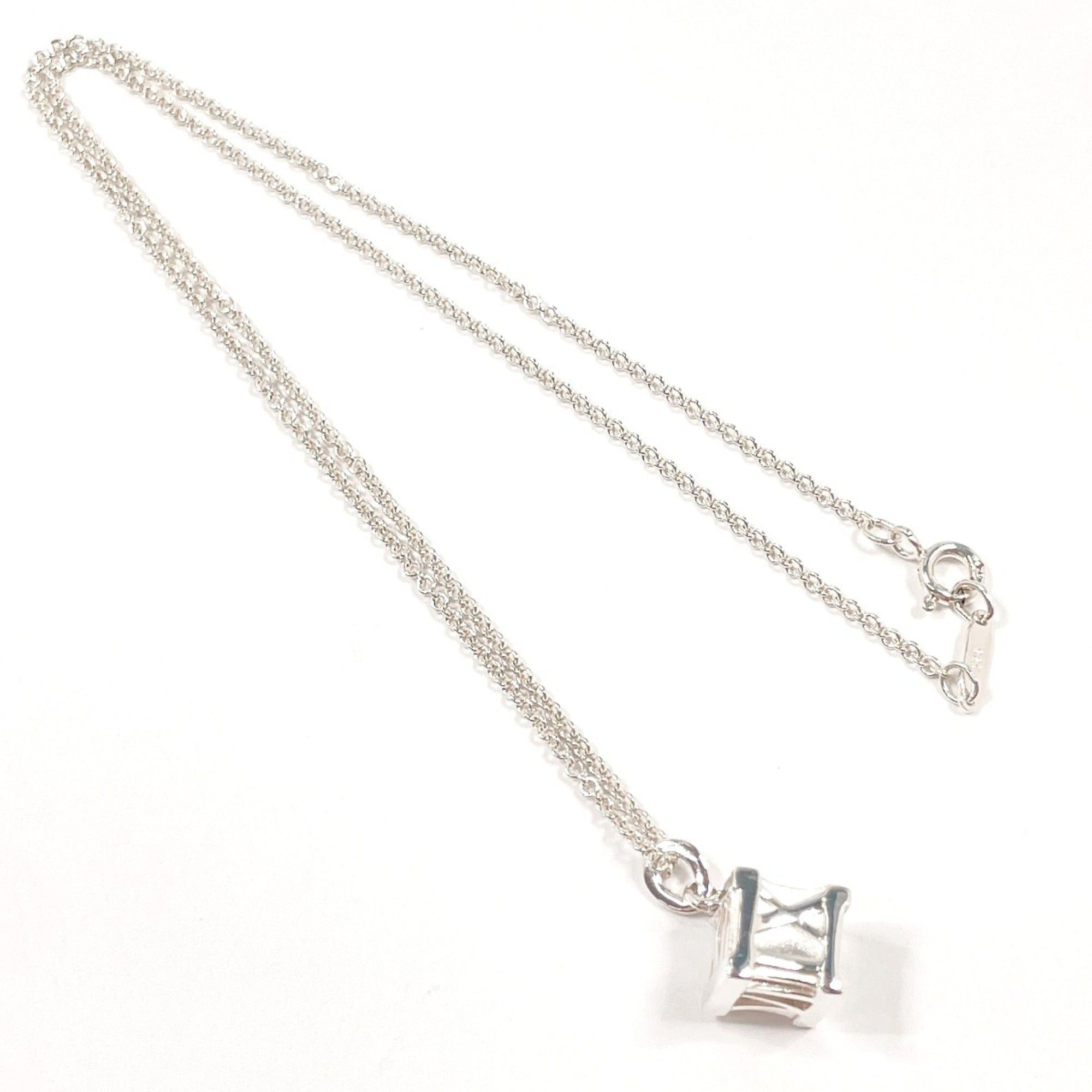 Tiffany & Co. TIFFANY&Co. Tiffany Atlas Cube Necklace, Sterling Silver 925, Silver, Women's Size ONE SIZE - 3 Thumbnail