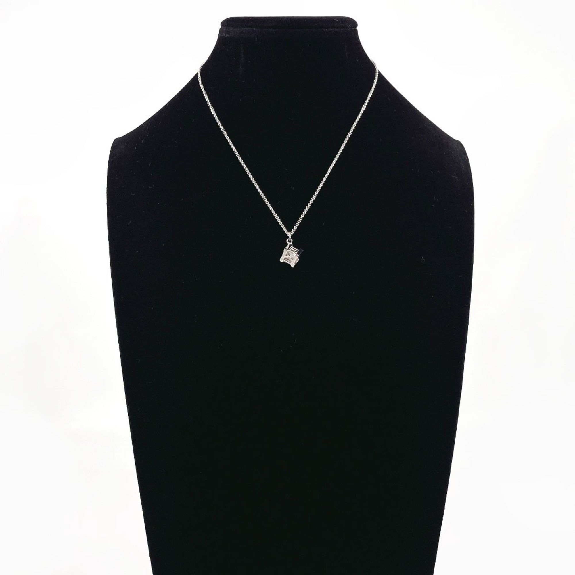 Tiffany & Co. TIFFANY&Co. Tiffany Atlas Cube Necklace, Sterling Silver 925, Silver, Women's Size ONE SIZE - 6 Thumbnail