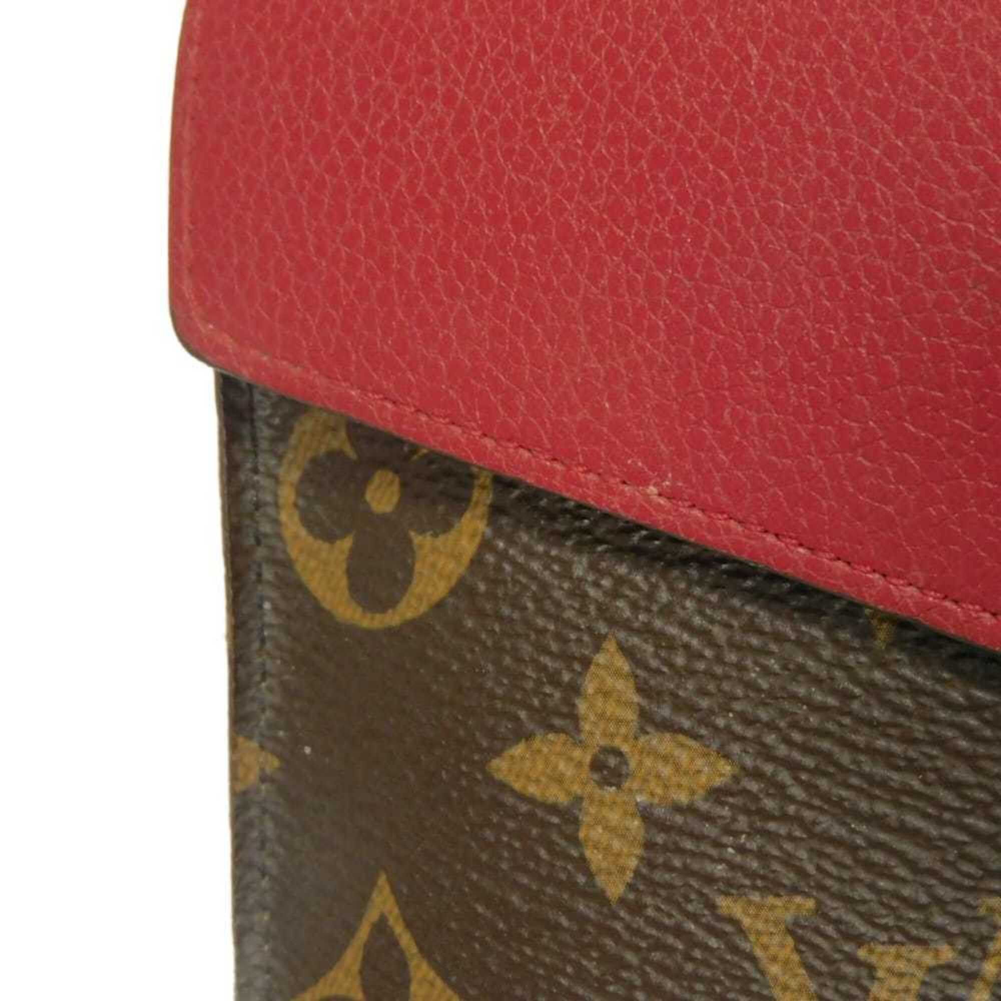 Louis Vuitton Louis Vuitton Portefeuille Pallas Long Wallet, LV Logo, Flower, S-shaped Lock, Red Flap, Bi-fold, Monogram Cerise, M58414, Women's Size ONE SIZE - 24 Thumbnail