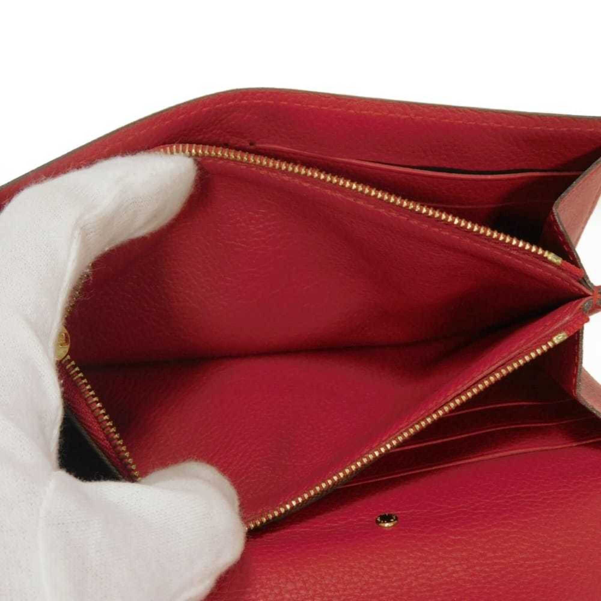 Louis Vuitton Louis Vuitton Portefeuille Pallas Long Wallet, LV Logo, Flower, S-shaped Lock, Red Flap, Bi-fold, Monogram Cerise, M58414, Women's Size ONE SIZE - 19 Thumbnail