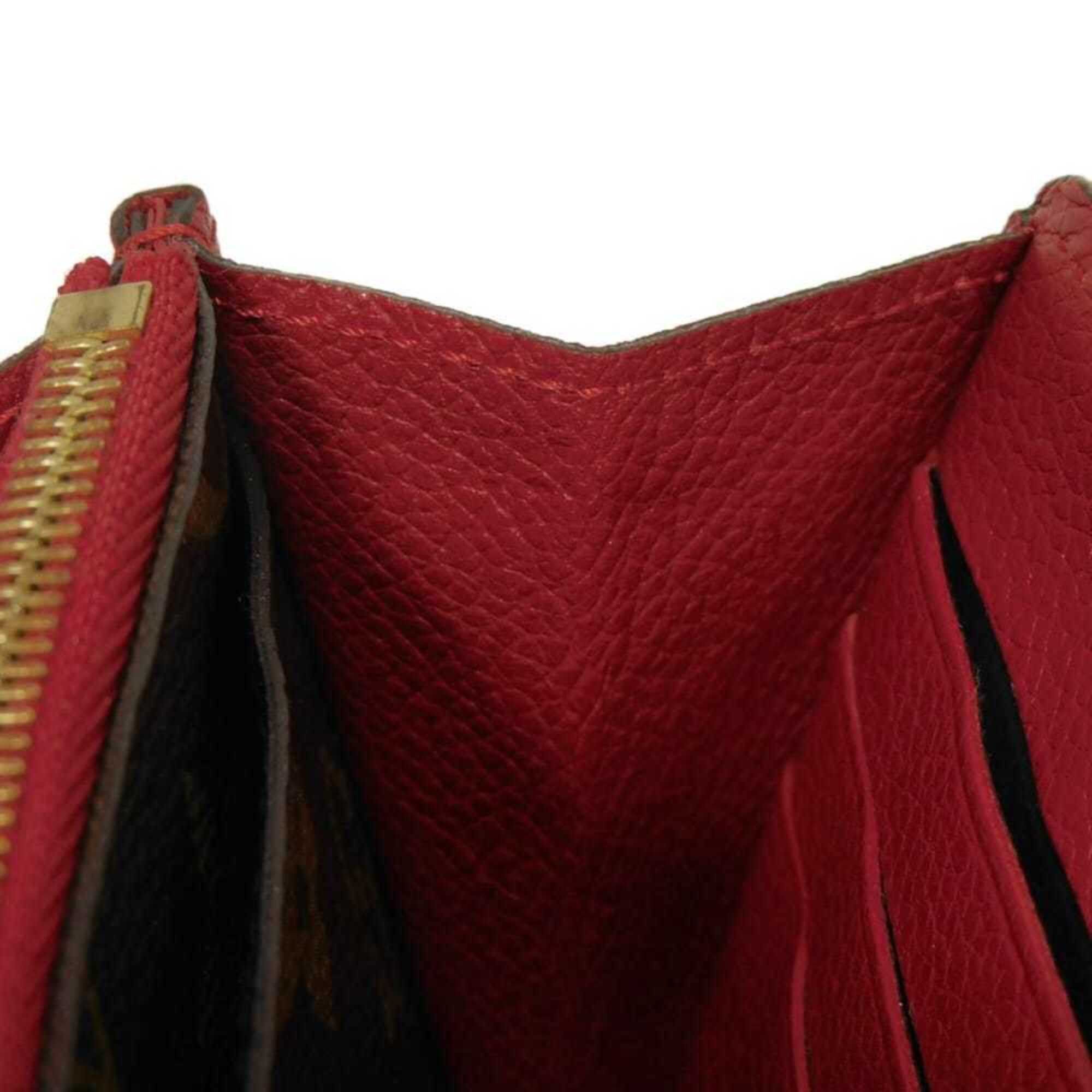 Louis Vuitton Louis Vuitton Portefeuille Pallas Long Wallet, LV Logo, Flower, S-shaped Lock, Red Flap, Bi-fold, Monogram Cerise, M58414, Women's Size ONE SIZE - 16 Thumbnail