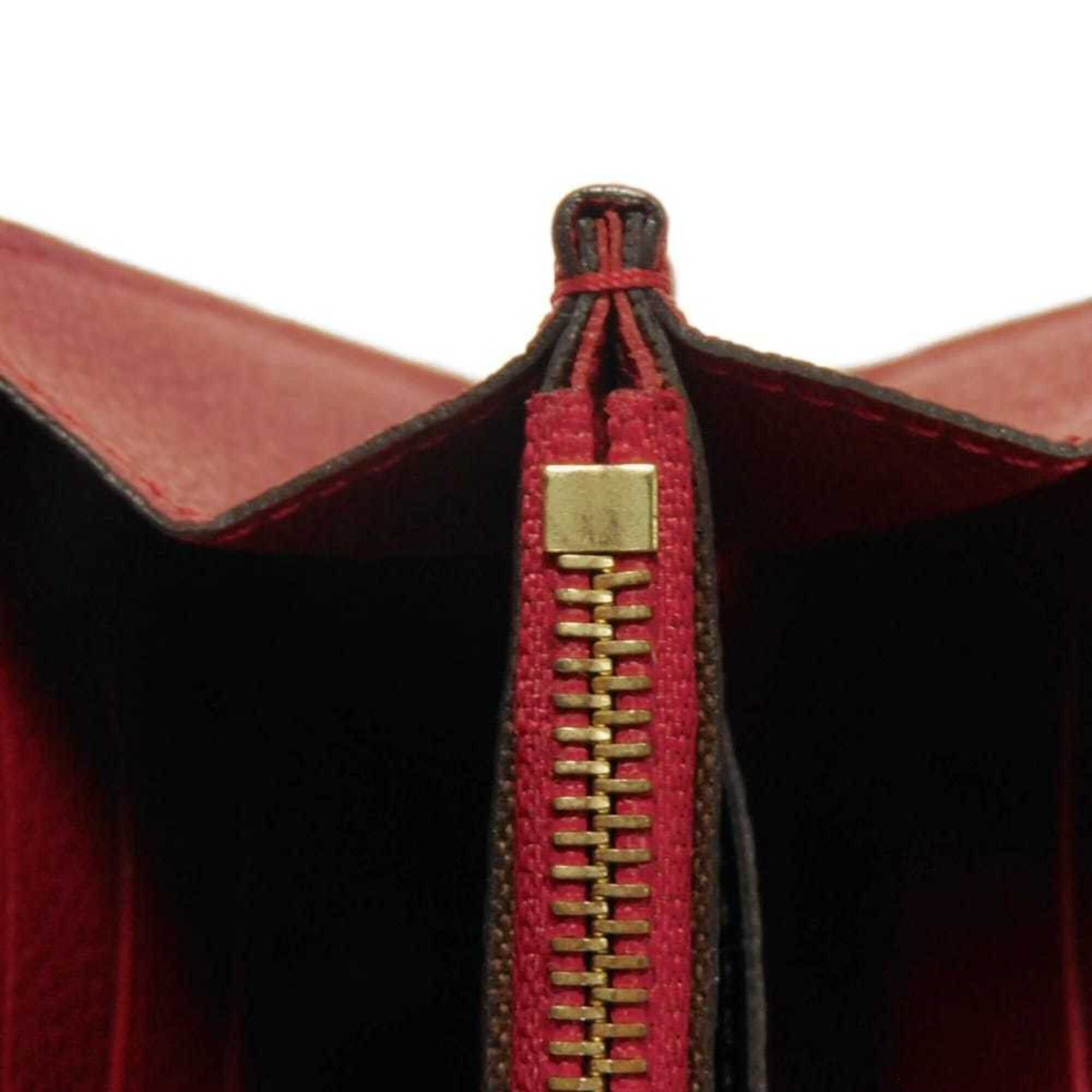 Louis Vuitton Louis Vuitton Portefeuille Pallas Long Wallet, LV Logo, Flower, S-shaped Lock, Red Flap, Bi-fold, Monogram Cerise, M58414, Women's Size ONE SIZE - 18 Thumbnail