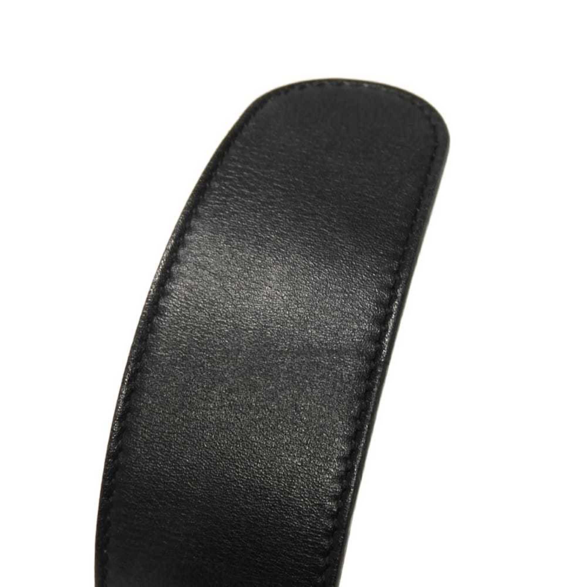 Gucci Gucci Belt GG Emblem Wide Leather 40MM 75/30 Calf Marmont Black 400593 AP00T 1000 Men's Women's Size ONE SIZE - 9 Thumbnail