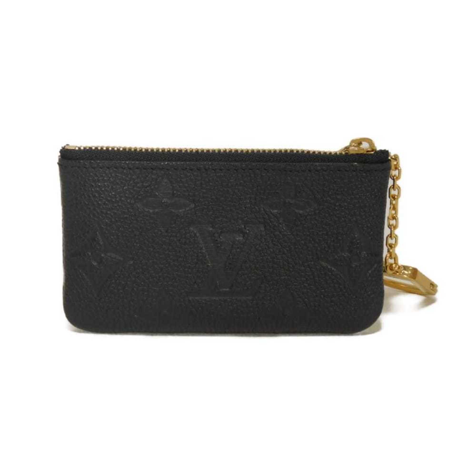 Louis Vuitton Louis Vuitton coin case, Pochette Clé, LV logo, flower embossed, key ring, Monogram Empreinte Noir, M80879, for men and women. Size ONE SIZE - 3 Thumbnail