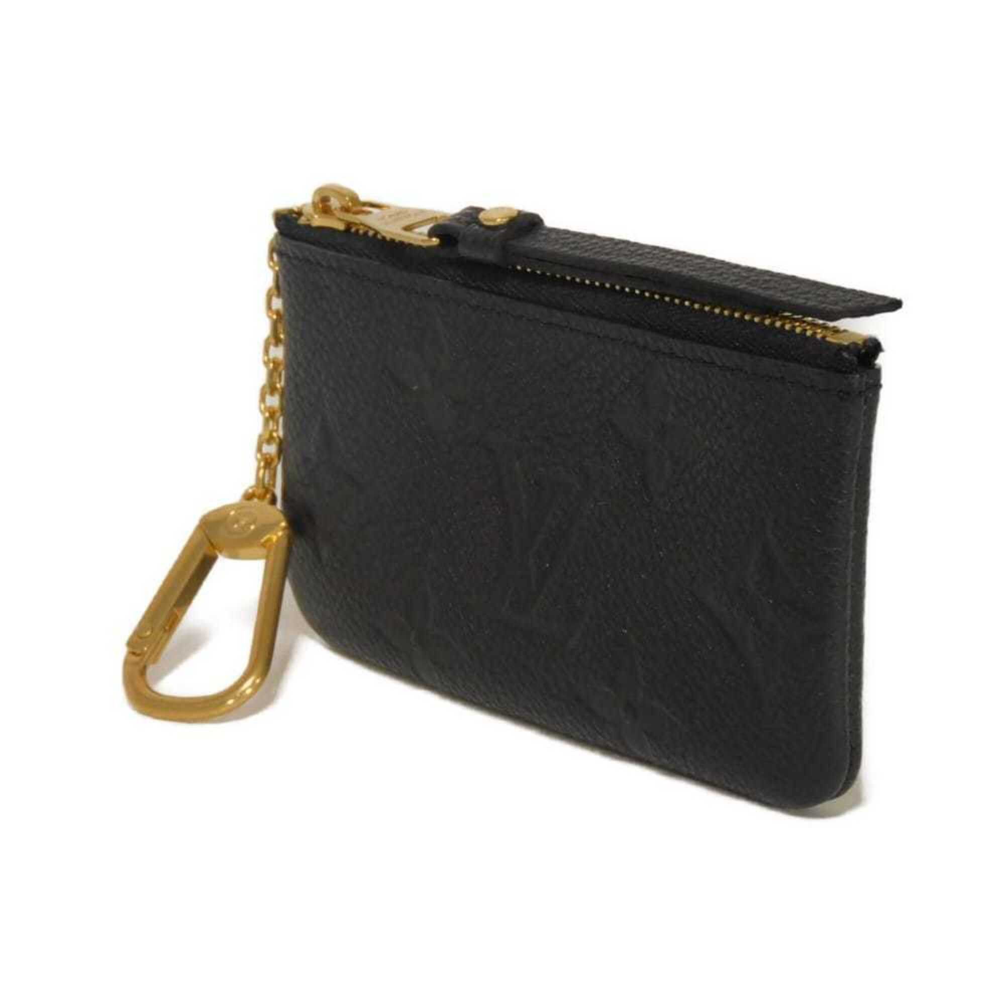 Louis Vuitton Louis Vuitton coin case, Pochette Clé, LV logo, flower embossed, key ring, Monogram Empreinte Noir, M80879, for men and women. Size ONE SIZE - 2 Thumbnail