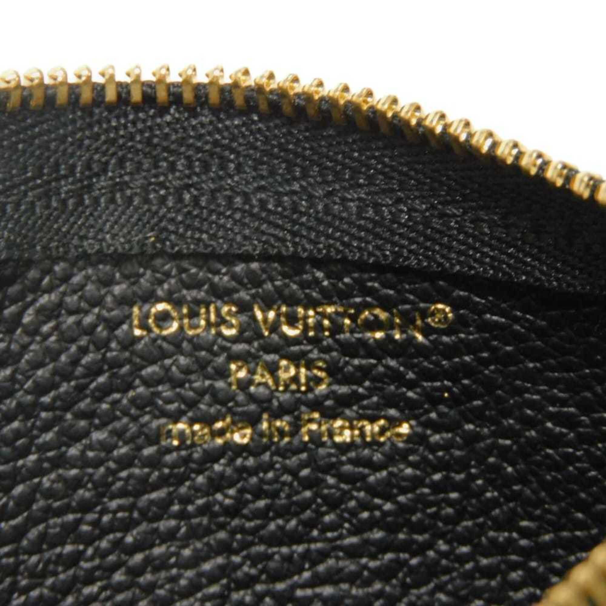 Louis Vuitton Louis Vuitton coin case, Pochette Clé, LV logo, flower embossed, key ring, Monogram Empreinte Noir, M80879, for men and women. Size ONE SIZE - 6 Thumbnail