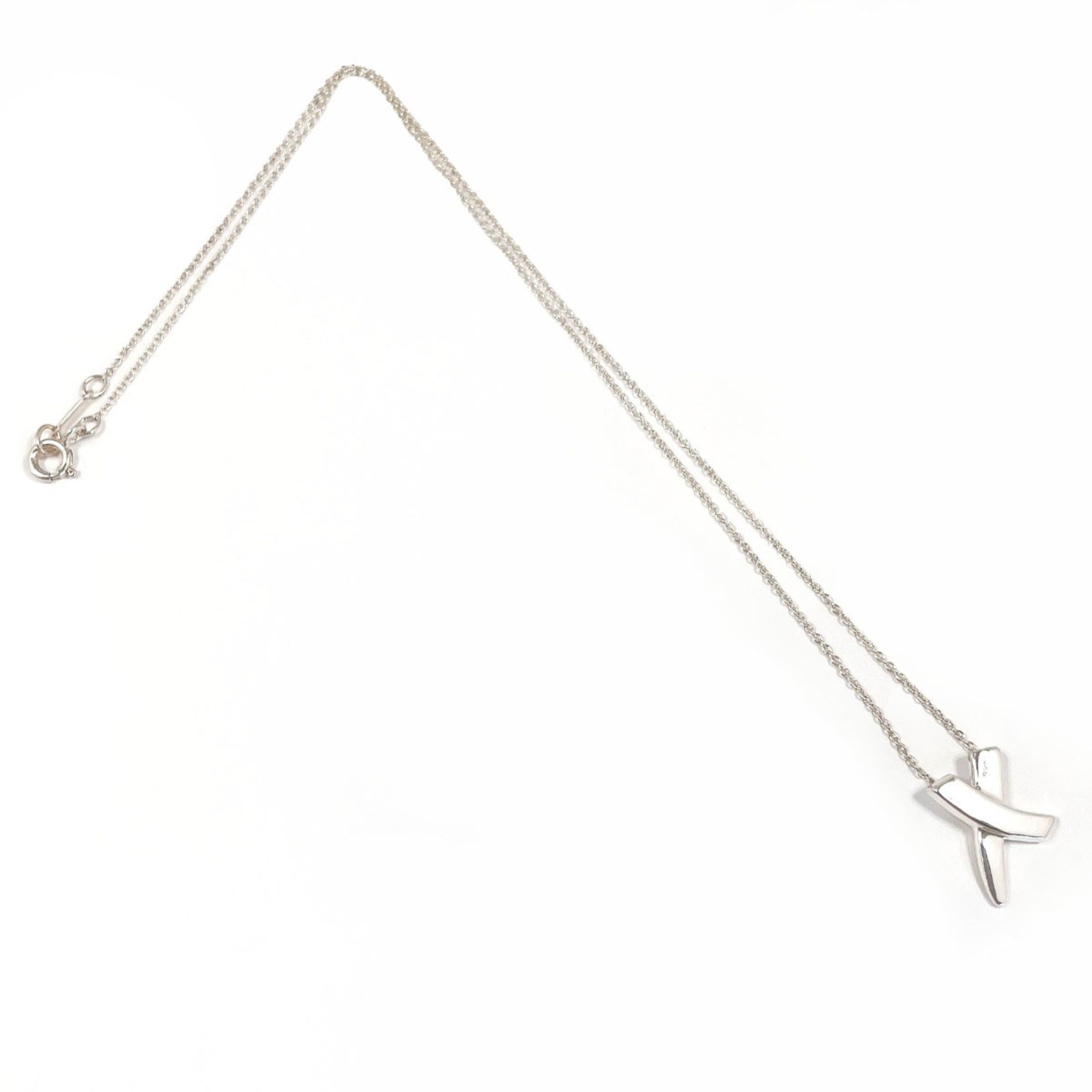 Tiffany & Co. TIFFANY&Co. Tiffany Graffiti x Kiss Paloma Picasso Necklace, Sterling Silver 925, Silver, Women's Size ONE SIZE - 3 Thumbnail
