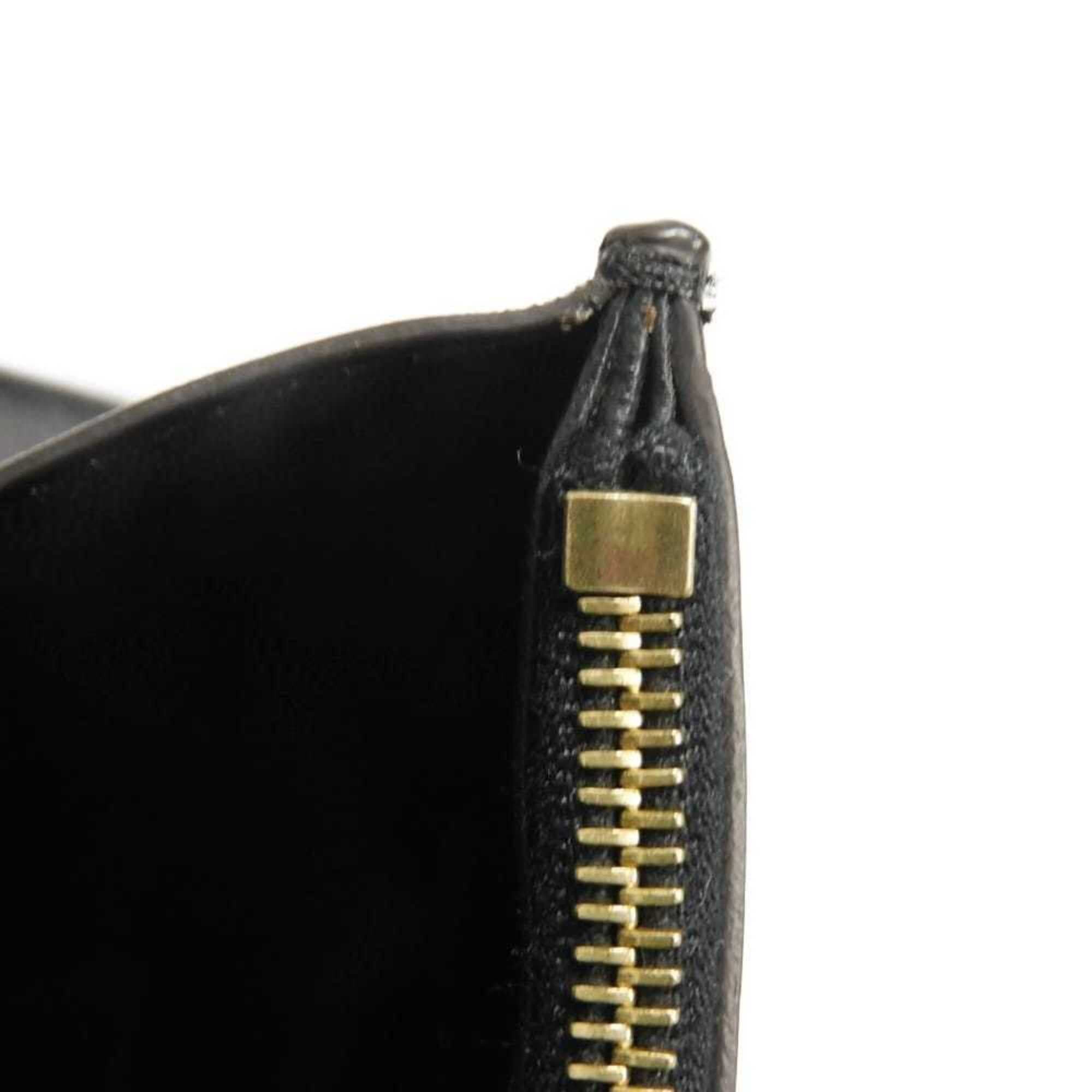 Celine Celine Shoulder Bag Chain Crossbody Lambskin Snake Pattern White 2-Way Clutch Old Logo Foil Stamped Black 105204 Men's Women's Size ONE SIZE - 17 Thumbnail