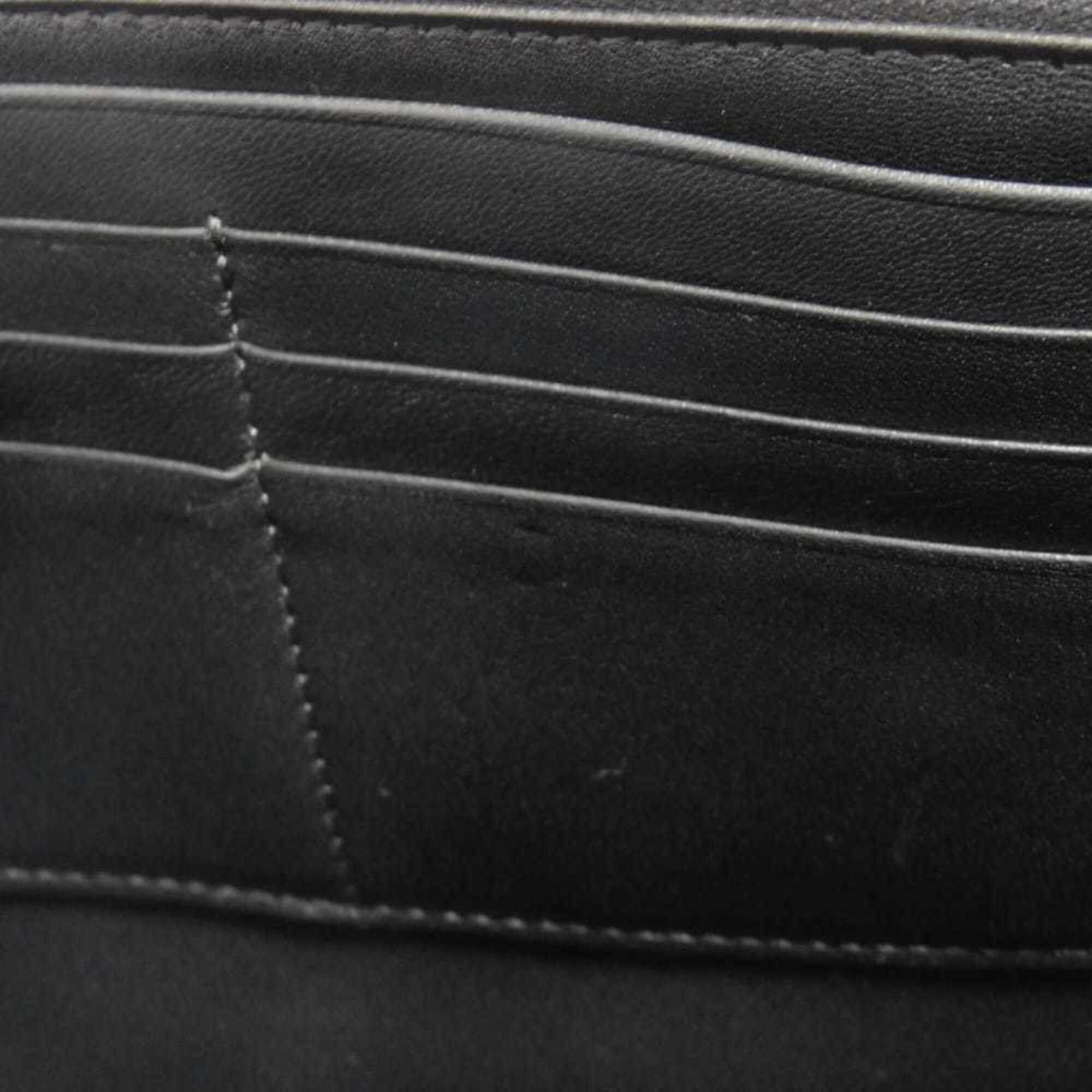 Celine Celine Shoulder Bag Chain Crossbody Lambskin Snake Pattern White 2-Way Clutch Old Logo Foil Stamped Black 105204 Men's Women's Size ONE SIZE - 14 Thumbnail