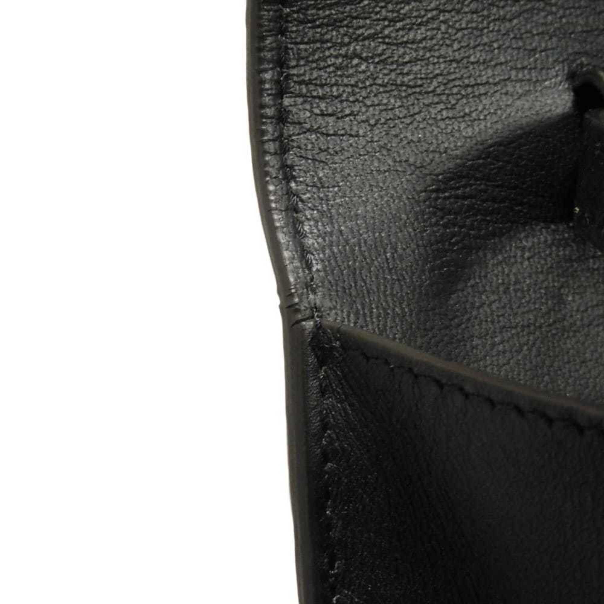 Celine Celine Shoulder Bag Chain Crossbody Lambskin Snake Pattern White 2-Way Clutch Old Logo Foil Stamped Black 105204 Men's Women's Size ONE SIZE - 25 Thumbnail