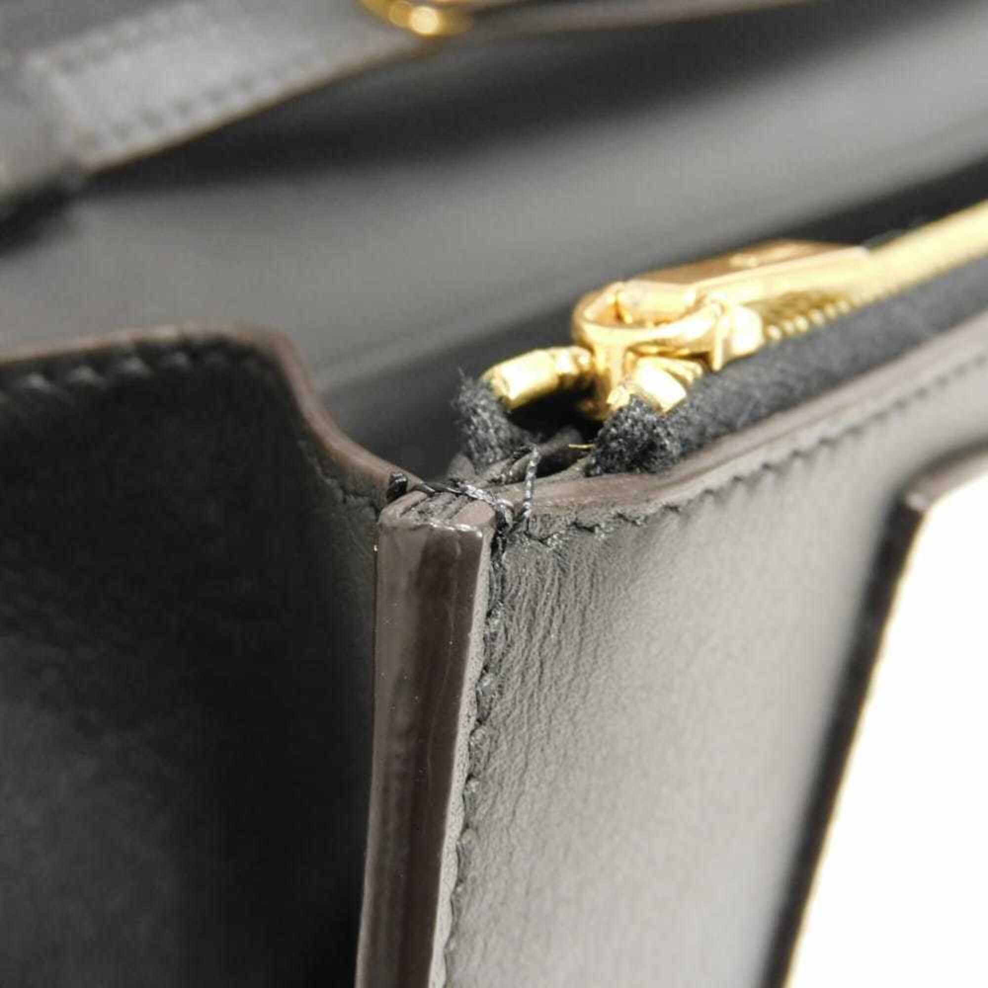 Celine Celine Shoulder Bag Chain Crossbody Lambskin Snake Pattern White 2-Way Clutch Old Logo Foil Stamped Black 105204 Men's Women's Size ONE SIZE - 18 Thumbnail