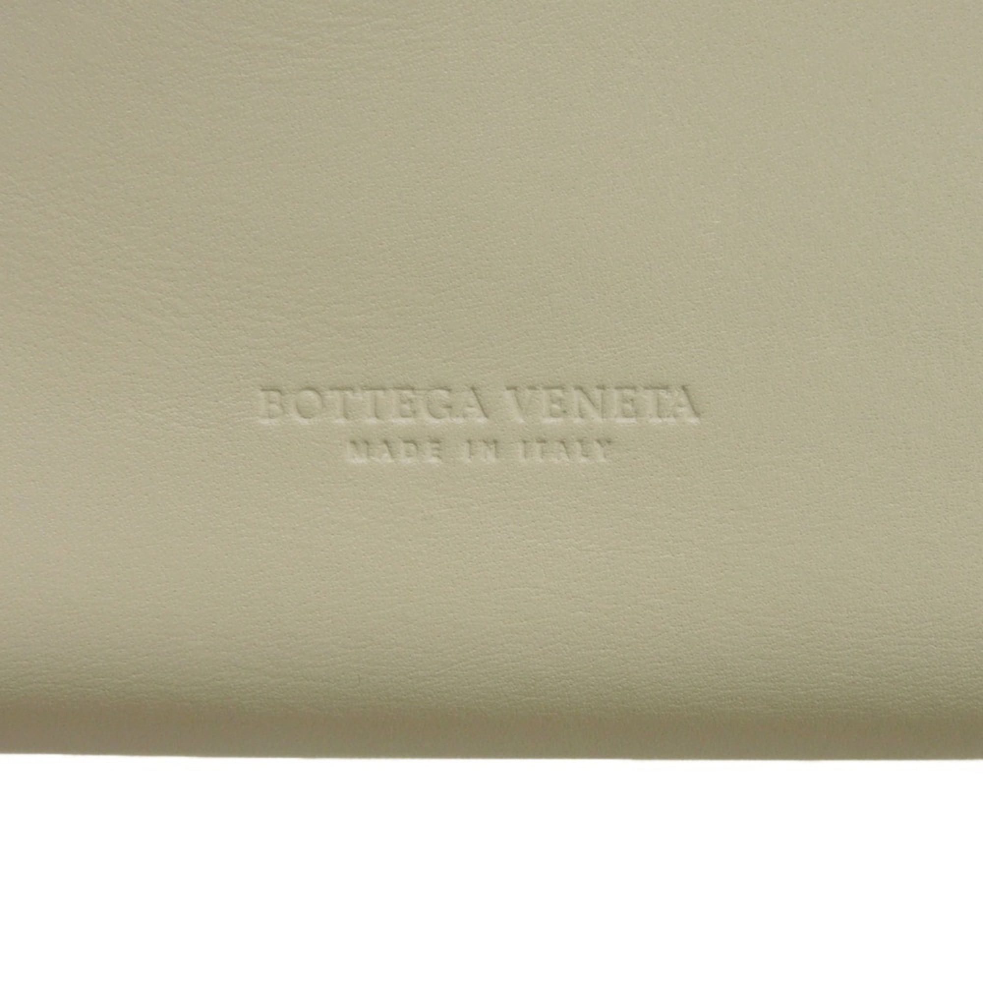 Bottega Veneta Bottega Veneta Continental Trifold Wallet, Ivory, RFID IC Plate Plaster, 578751 VMAU1 9644, Men's & Women's Size ONE SIZE - 17 Thumbnail