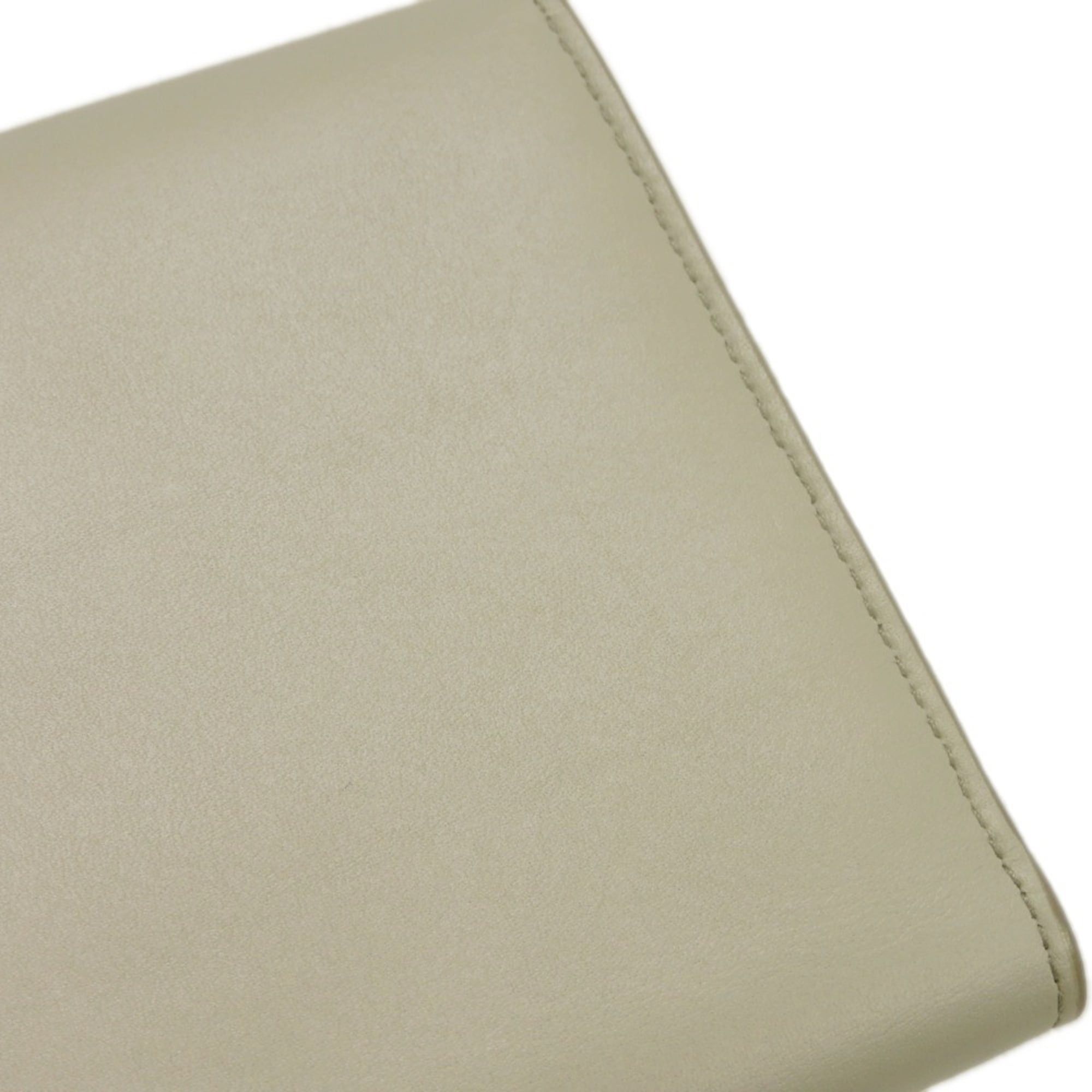 Bottega Veneta Bottega Veneta Continental Trifold Wallet, Ivory, RFID IC Plate Plaster, 578751 VMAU1 9644, Men's & Women's Size ONE SIZE - 21 Thumbnail