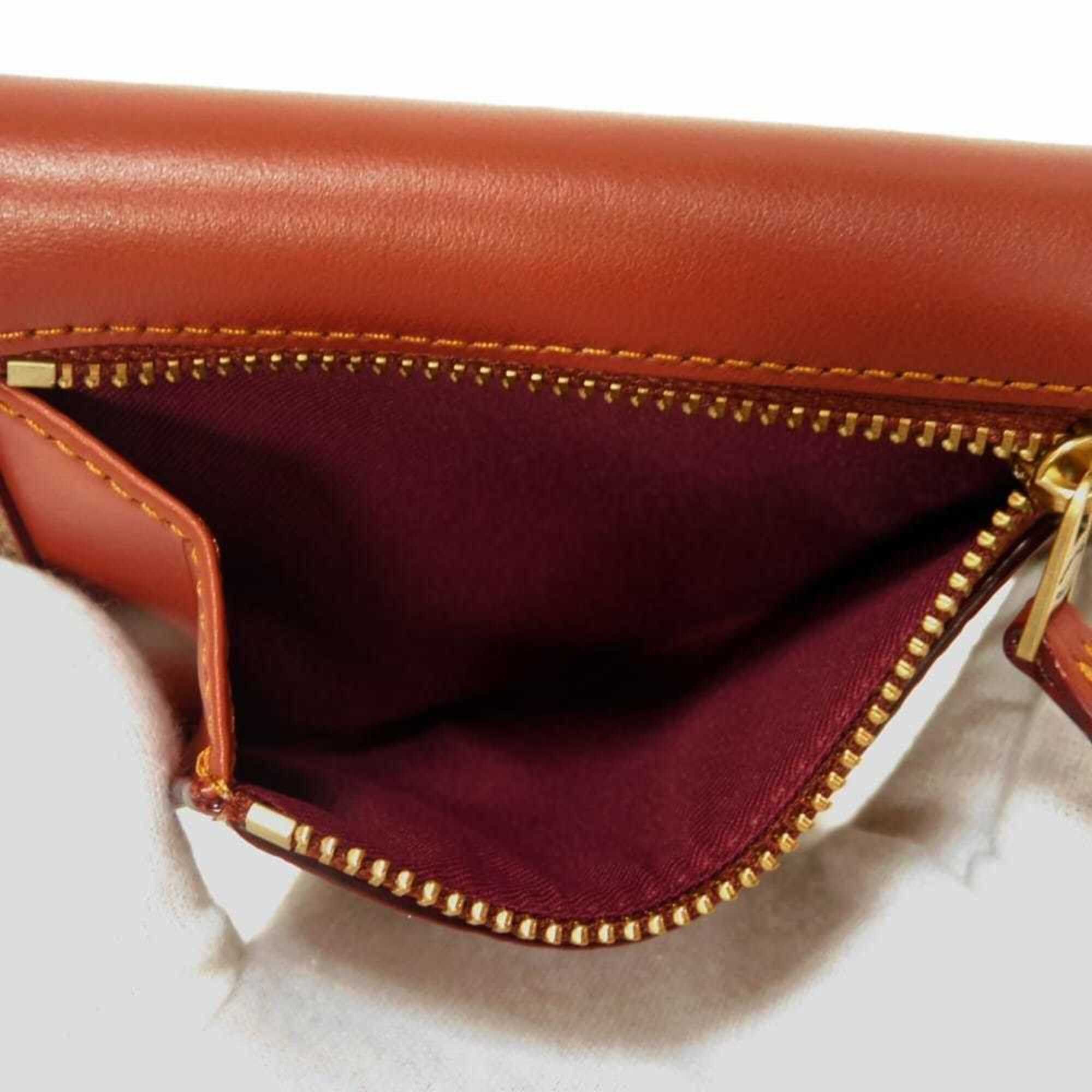 Coach Coach Wynn Small Tri-fold Wallet, C-mark, C-logo, Colorblock, Rust Beige, Unused, Signature Tan, C2329, Men's/Women's. Size ONE SIZE - 14 Thumbnail