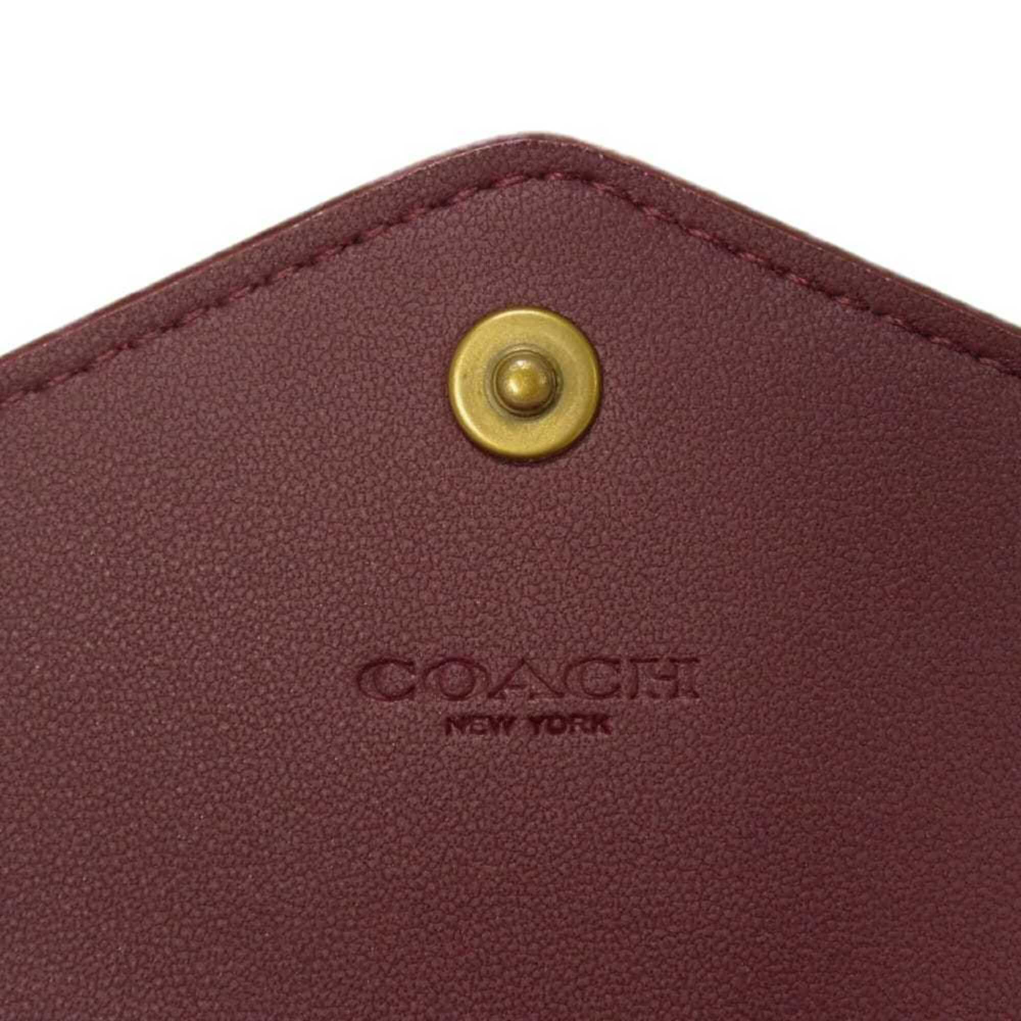 Coach Coach Wynn Small Tri-fold Wallet, C-mark, C-logo, Colorblock, Rust Beige, Unused, Signature Tan, C2329, Men's/Women's. Size ONE SIZE - 6 Thumbnail