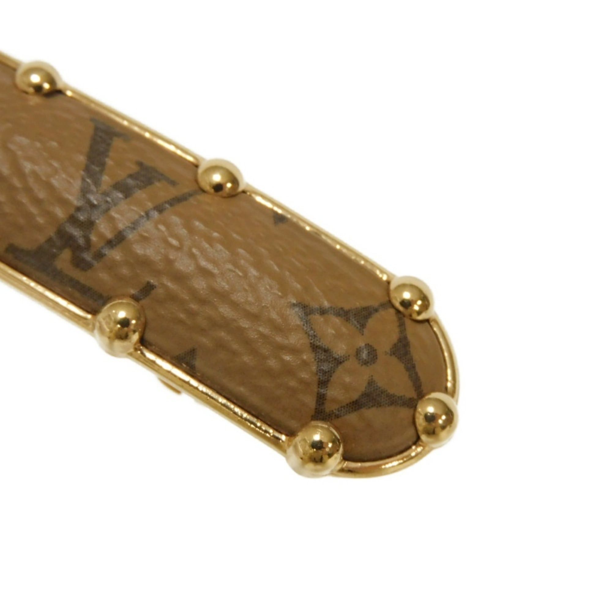Louis Vuitton Louis Vuitton Sweet Dreams LV Logo Flower Gold Hair Clip Monogram Reverse Beige M69613 (Women's) Size ONE SIZE - 4 Thumbnail