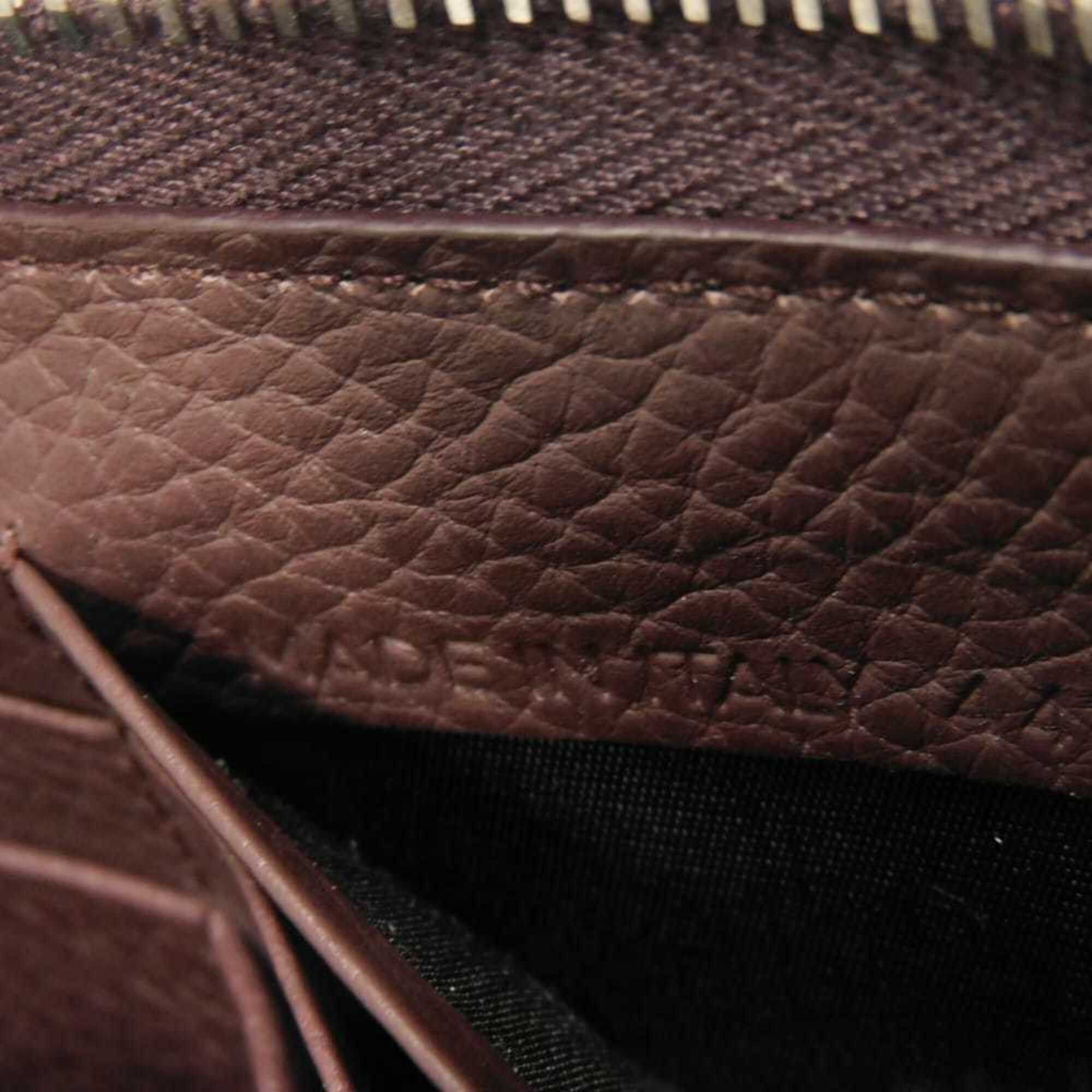 Balenciaga Balenciaga Classic Continental Wallet (Old Model), Round Zipper, Perforated, Bordeaux, 443521 DQOIN 6130, Men's & Women's Size ONE SIZE - 7 Thumbnail