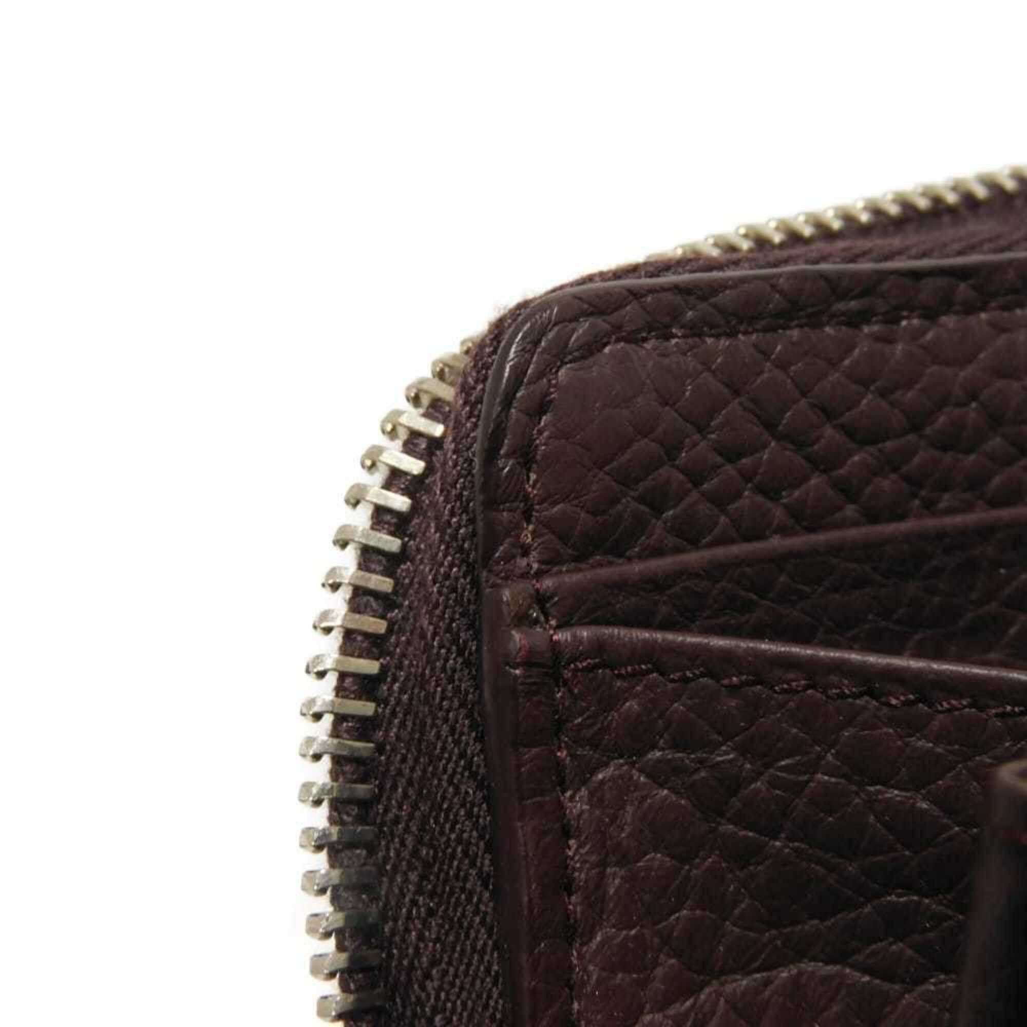 Balenciaga Balenciaga Classic Continental Wallet (Old Model), Round Zipper, Perforated, Bordeaux, 443521 DQOIN 6130, Men's & Women's Size ONE SIZE - 9 Thumbnail
