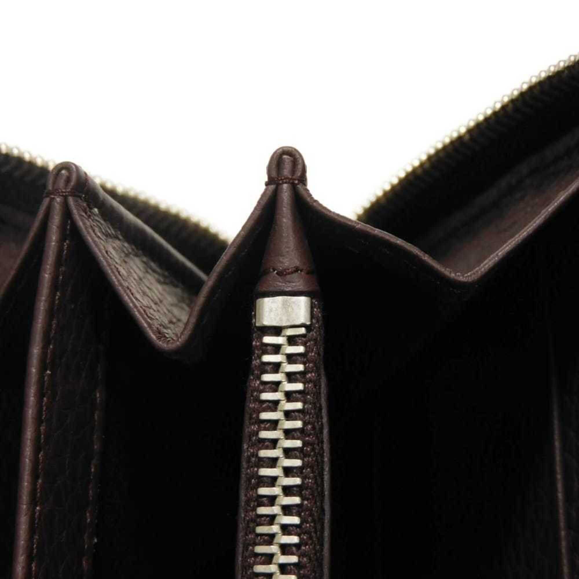 Balenciaga Balenciaga Classic Continental Wallet (Old Model), Round Zipper, Perforated, Bordeaux, 443521 DQOIN 6130, Men's & Women's Size ONE SIZE - 18 Thumbnail