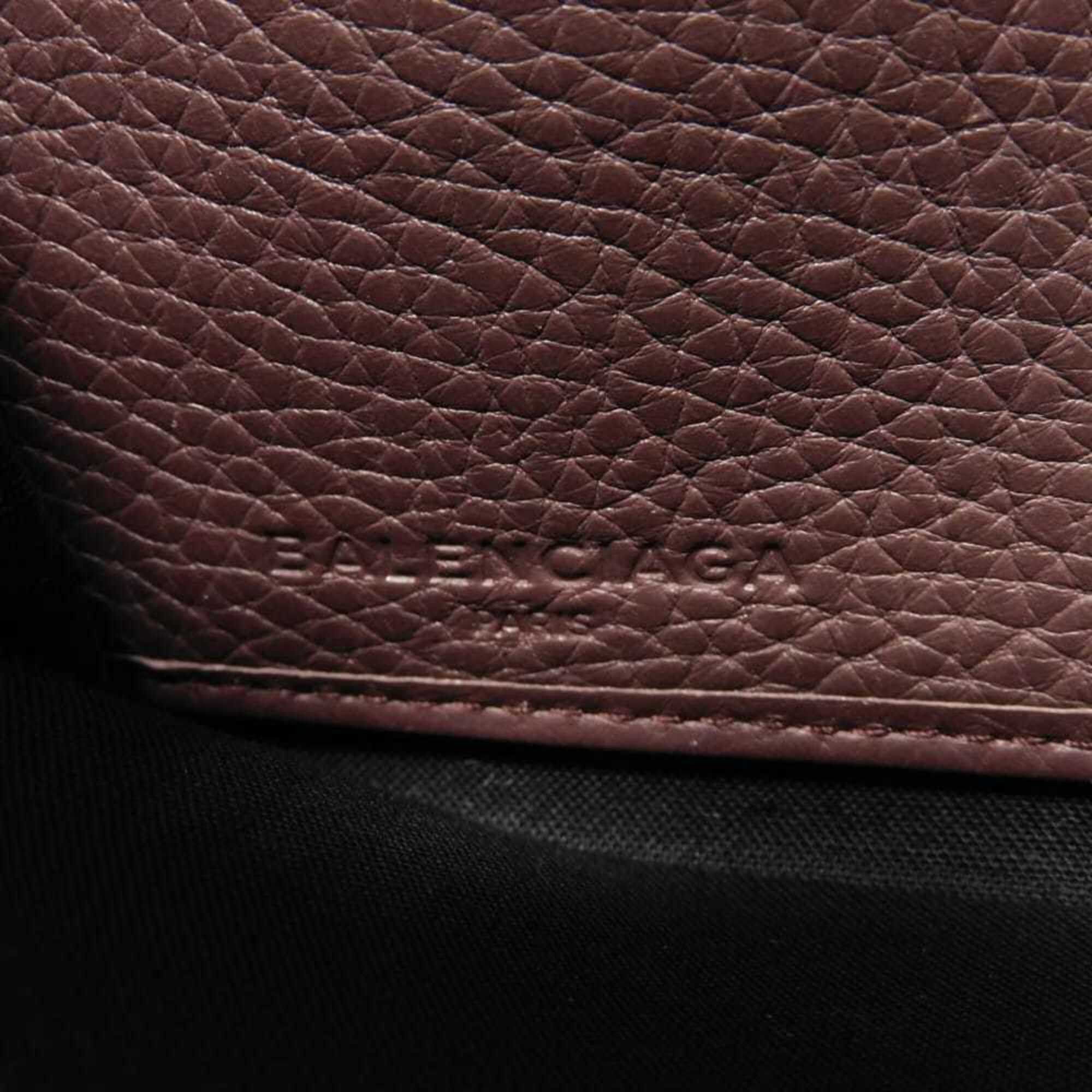 Balenciaga Balenciaga Classic Continental Wallet (Old Model), Round Zipper, Perforated, Bordeaux, 443521 DQOIN 6130, Men's & Women's Size ONE SIZE - 6 Thumbnail