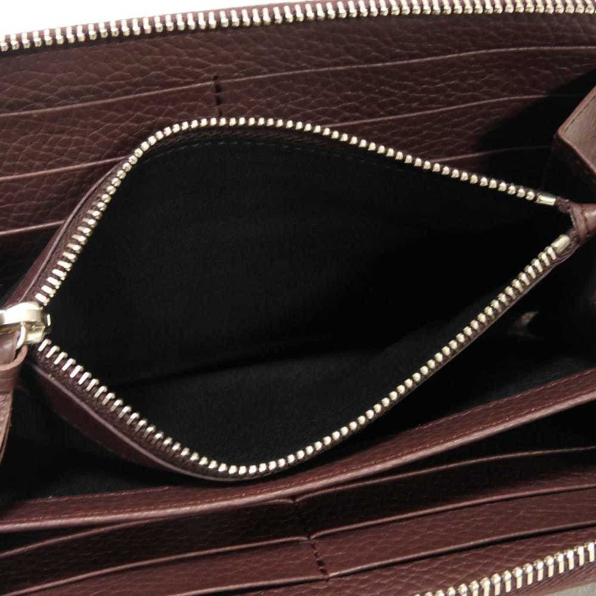 Balenciaga Balenciaga Classic Continental Wallet (Old Model), Round Zipper, Perforated, Bordeaux, 443521 DQOIN 6130, Men's & Women's Size ONE SIZE - 19 Thumbnail