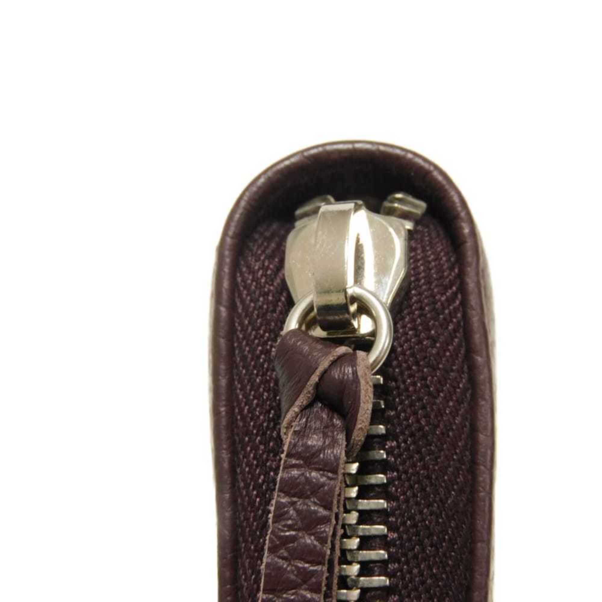 Balenciaga Balenciaga Classic Continental Wallet (Old Model), Round Zipper, Perforated, Bordeaux, 443521 DQOIN 6130, Men's & Women's Size ONE SIZE - 20 Thumbnail