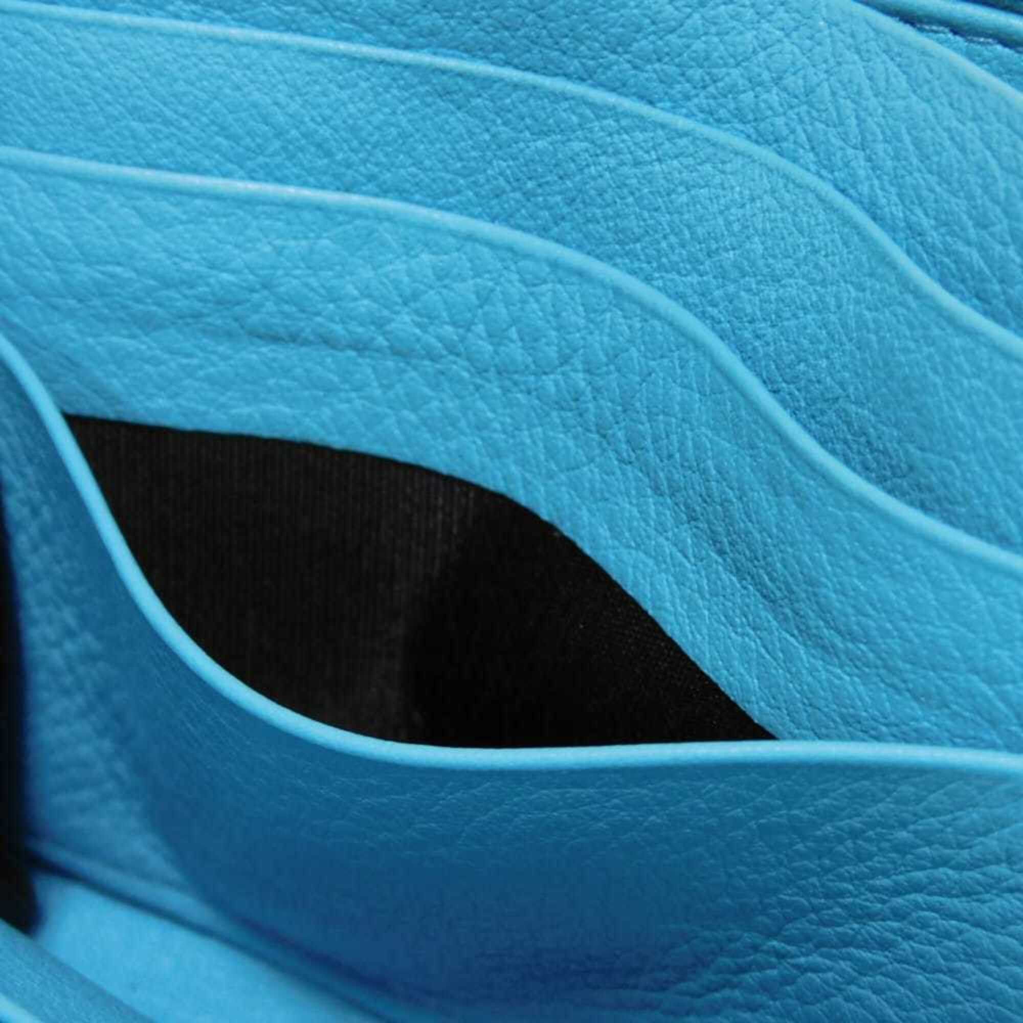 Balenciaga Balenciaga Paper Thin Money Slim Continental Wallet, Calf Leather, New Logo, Baby Blue, 499207 DLQ0N 4804, Men's & Women's Size ONE SIZE - 13 Thumbnail