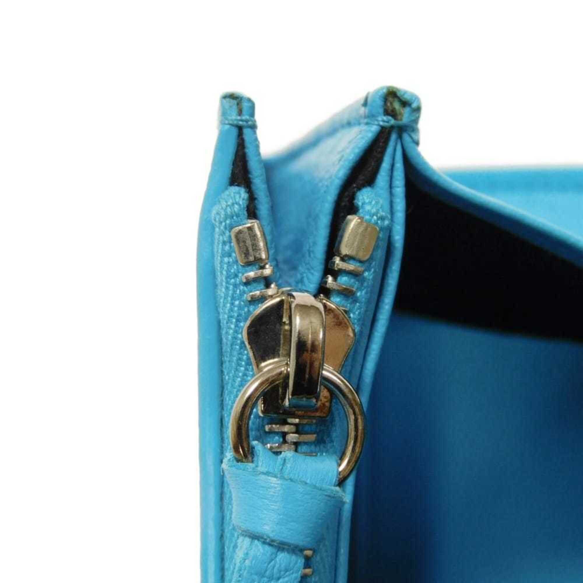 Balenciaga Balenciaga Paper Thin Money Slim Continental Wallet, Calf Leather, New Logo, Baby Blue, 499207 DLQ0N 4804, Men's & Women's Size ONE SIZE - 14 Thumbnail