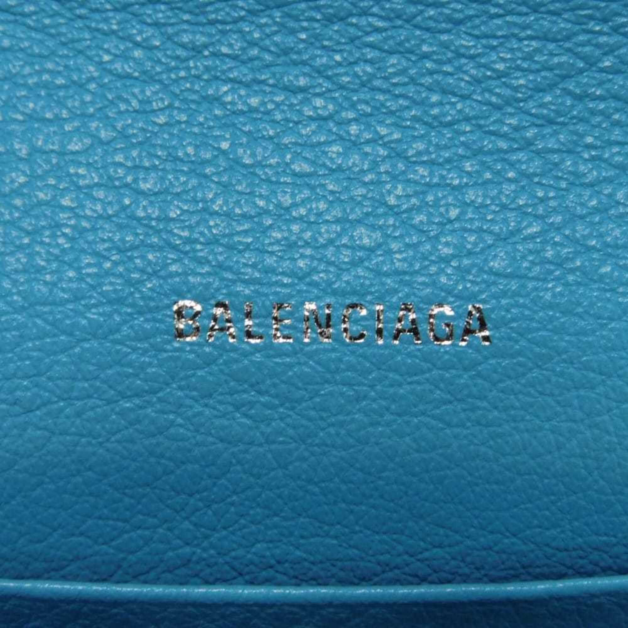 Balenciaga Balenciaga Paper Thin Money Slim Continental Wallet, Calf Leather, New Logo, Baby Blue, 499207 DLQ0N 4804, Men's & Women's Size ONE SIZE - 6 Thumbnail