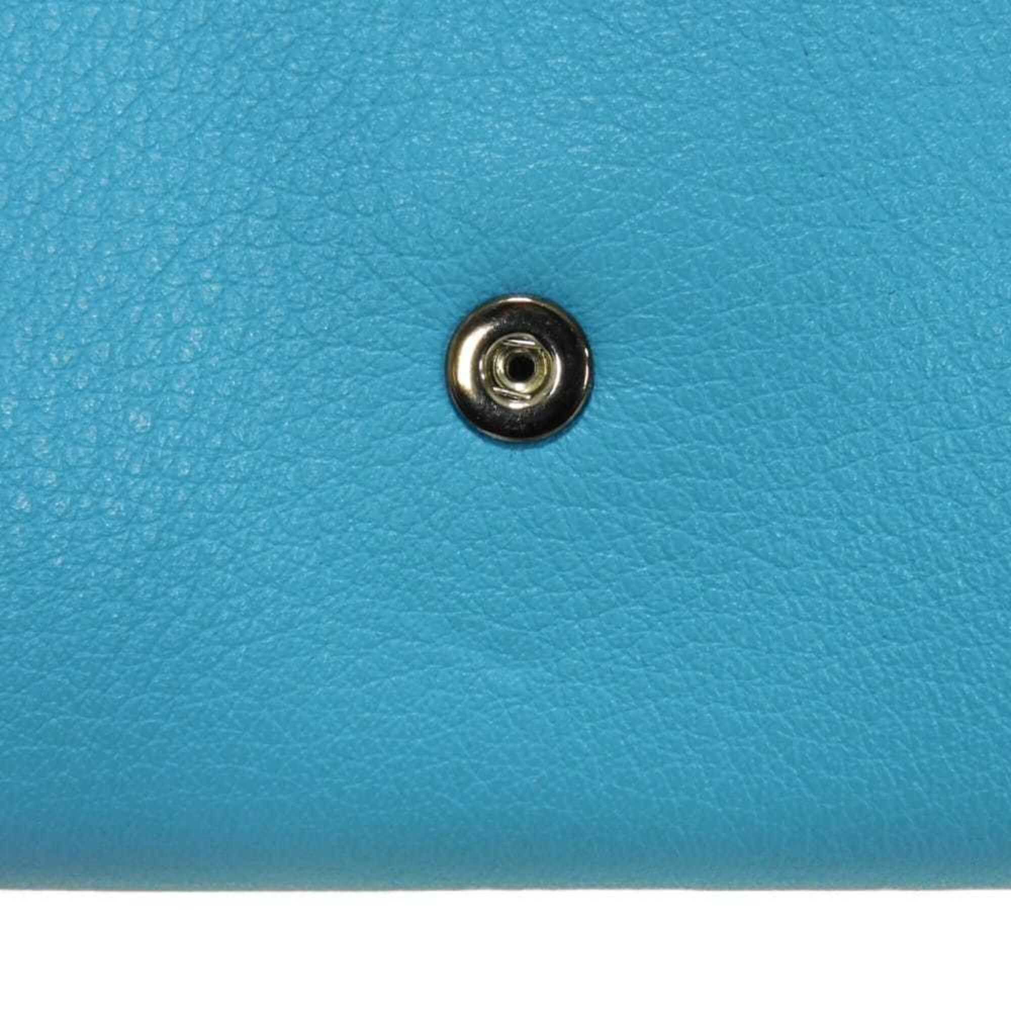 Balenciaga Balenciaga Paper Thin Money Slim Continental Wallet, Calf Leather, New Logo, Baby Blue, 499207 DLQ0N 4804, Men's & Women's Size ONE SIZE - 10 Thumbnail