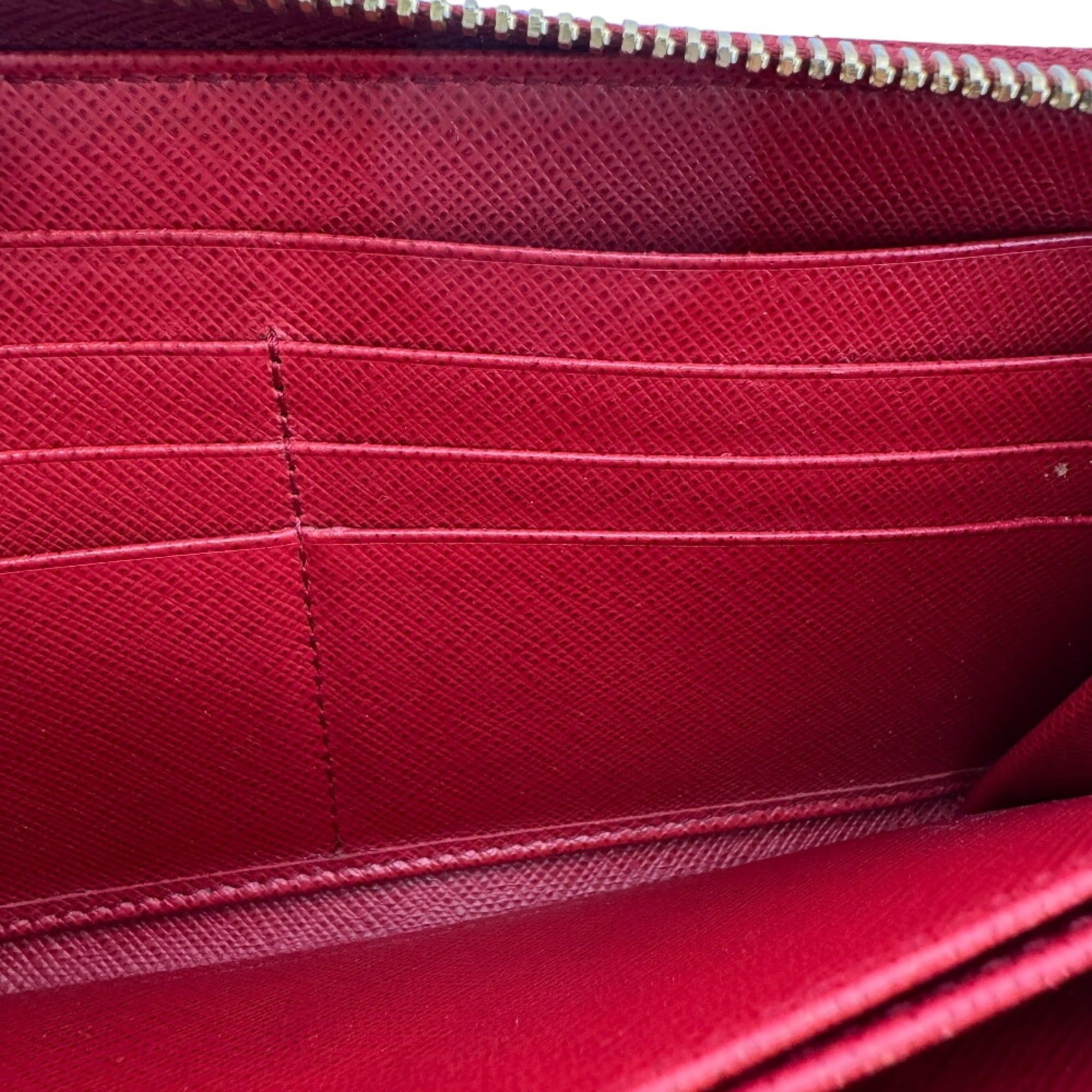 Prada PRADA 1ML506 SHINE Saffiano FUOCO Long Wallet Red Size ONE SIZE - 11 Thumbnail
