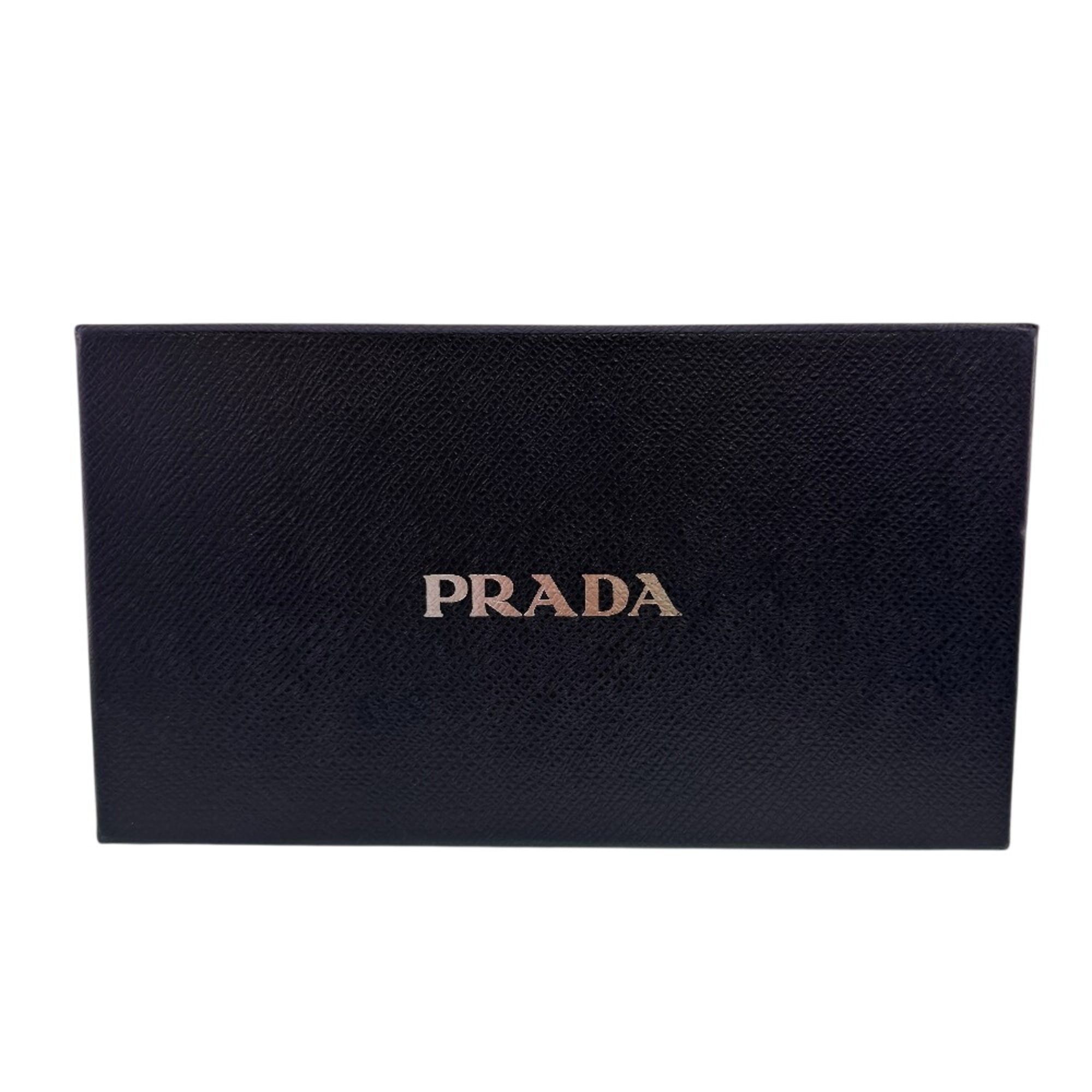 Prada PRADA Saffiano Leather Round Zip Wallet, Blue Size ONE SIZE - 15 Thumbnail