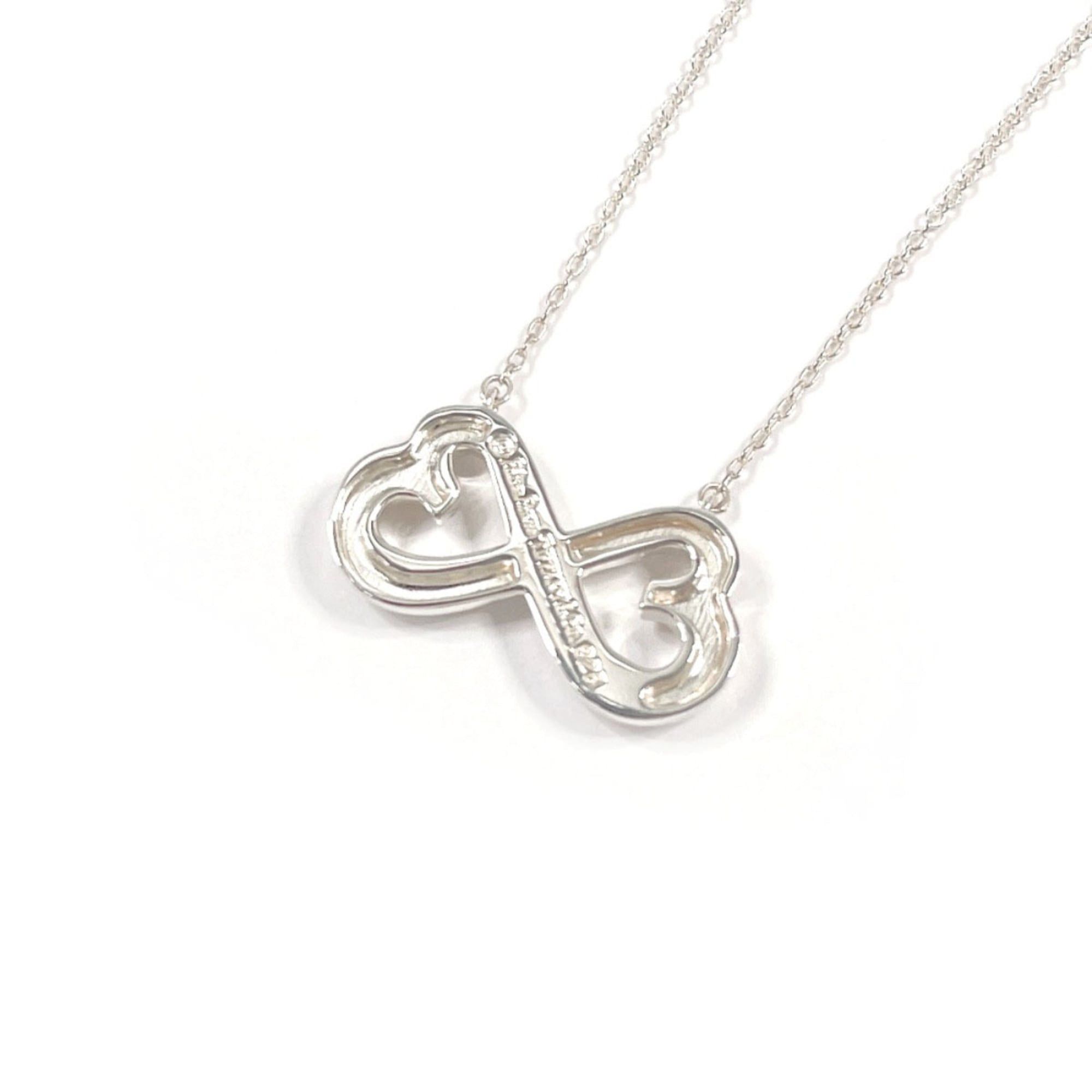 Tiffany & Co. TIFFANY&Co. Tiffany Double Loving Heart Paloma Picasso Necklace, Sterling Silver 925, Women's Size ONE SIZE - 2 Thumbnail