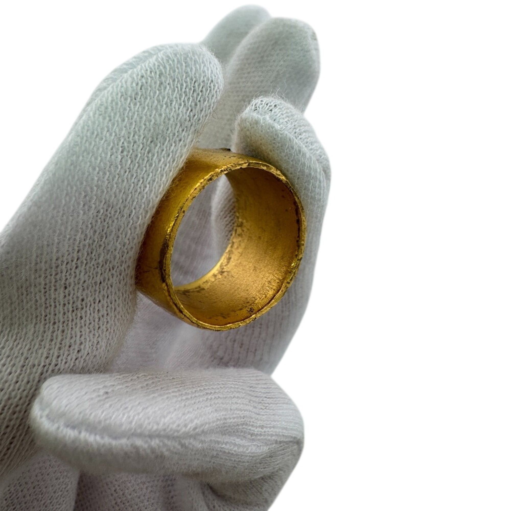 Chanel CHANEL 01A Rhinestone Coco Mark Ring (Size 12) Size ONE SIZE - 6 Thumbnail