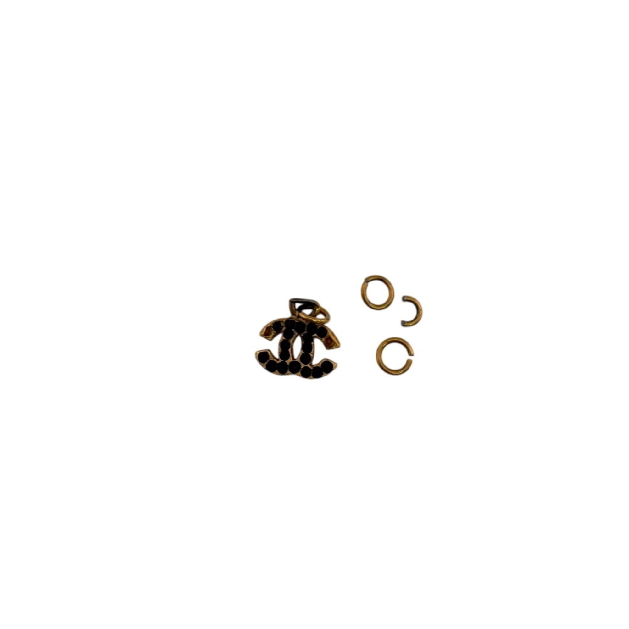 Chanel CHANEL 01A Rhinestone Coco Mark Ring (Size 12) Size ONE SIZE - 2 Thumbnail